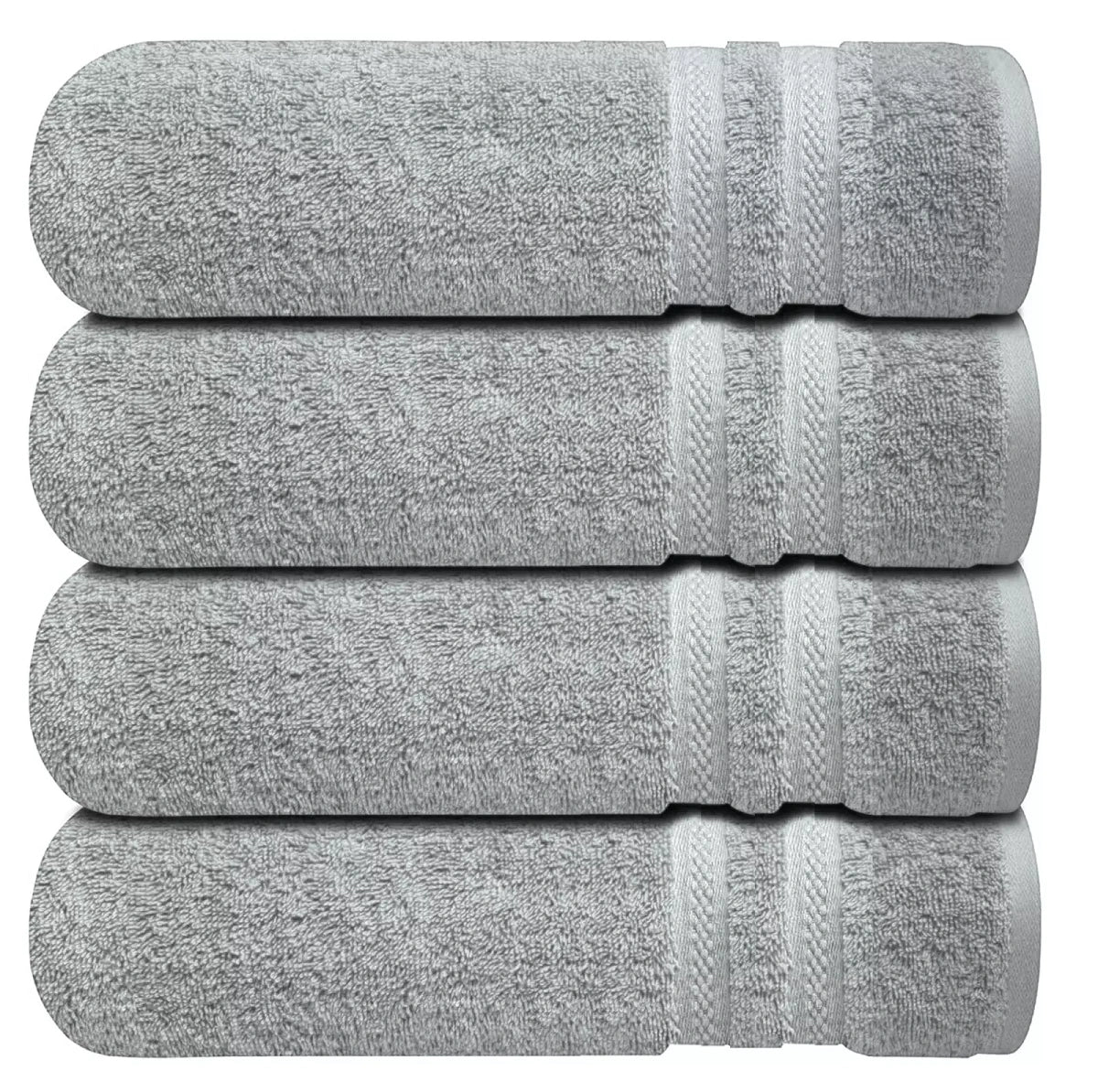 4 X Large Jumbo Bath Towels 100% Cotton Soft Hotel Spa Big Towel Set 75 x 150 CM - Towelsbay