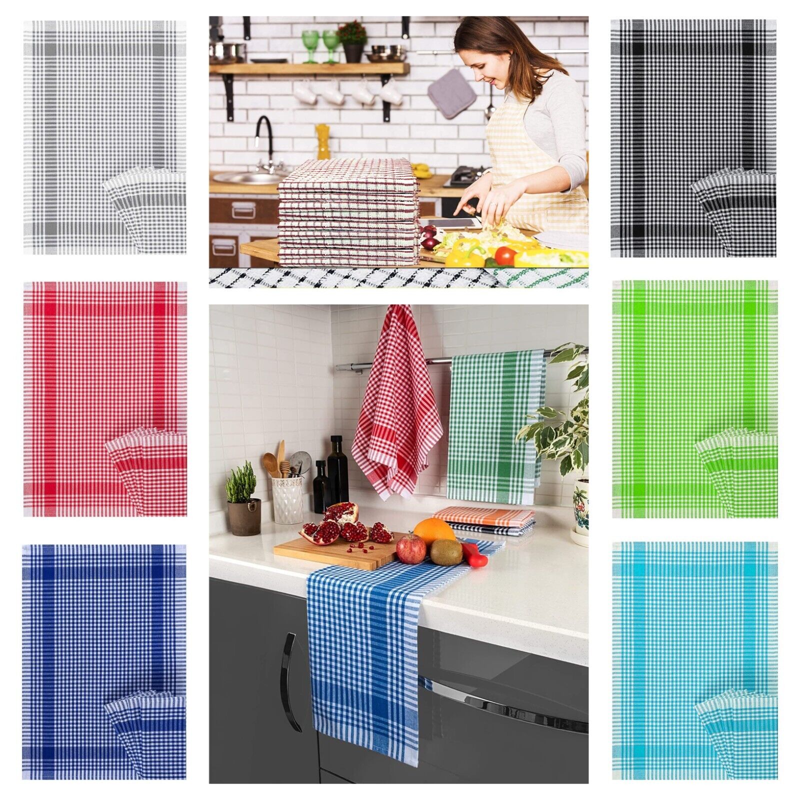 Luxury Wonder and Poli Dry Kitchen Cleaning Cloths Tea towels