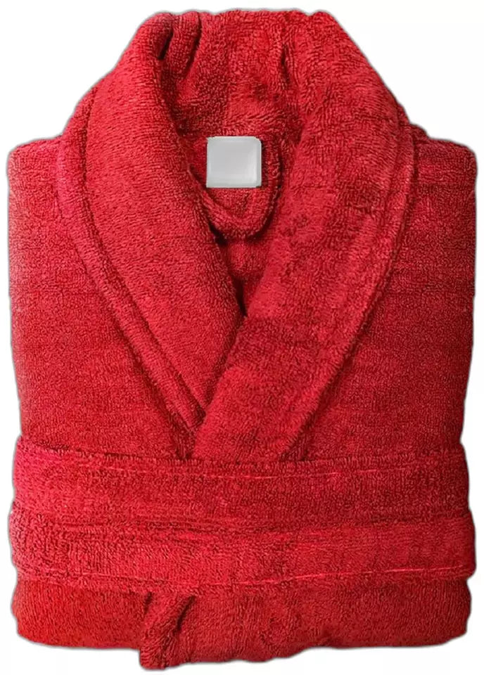 Unisex Shawl Bath Robe in 100% Egyptian Cotton Terry Towels: The Greatest Comfort Towelsbay