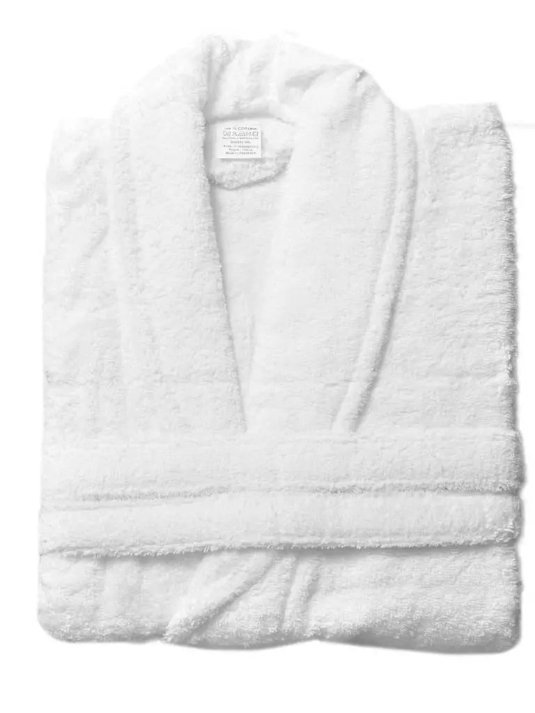 High Quality Turkish Cotton Terry Towelling White Bath Robes Towelsbay