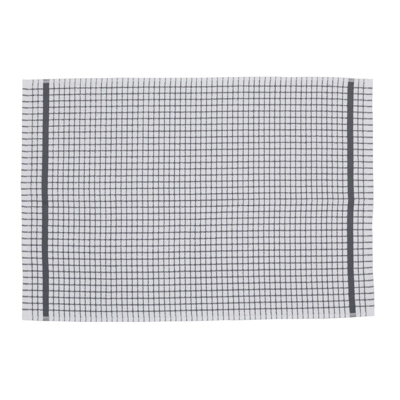 Mono Check Terry Tea Towels 100% Egyptian Cotton Soft Dish Cloth Kitchen Drying Towels