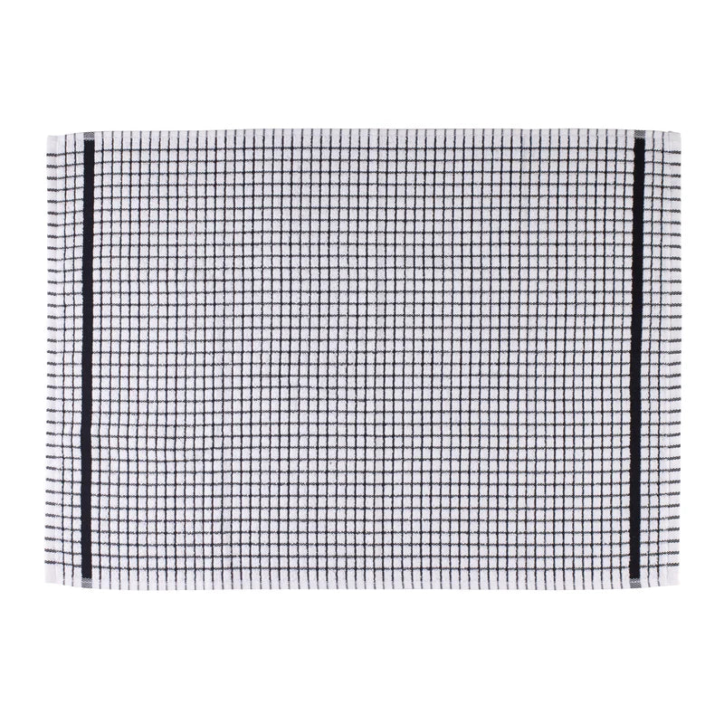 Mono Check Terry Tea Towels 100% Egyptian Cotton Soft Dish Cloth Kitchen Drying Towels