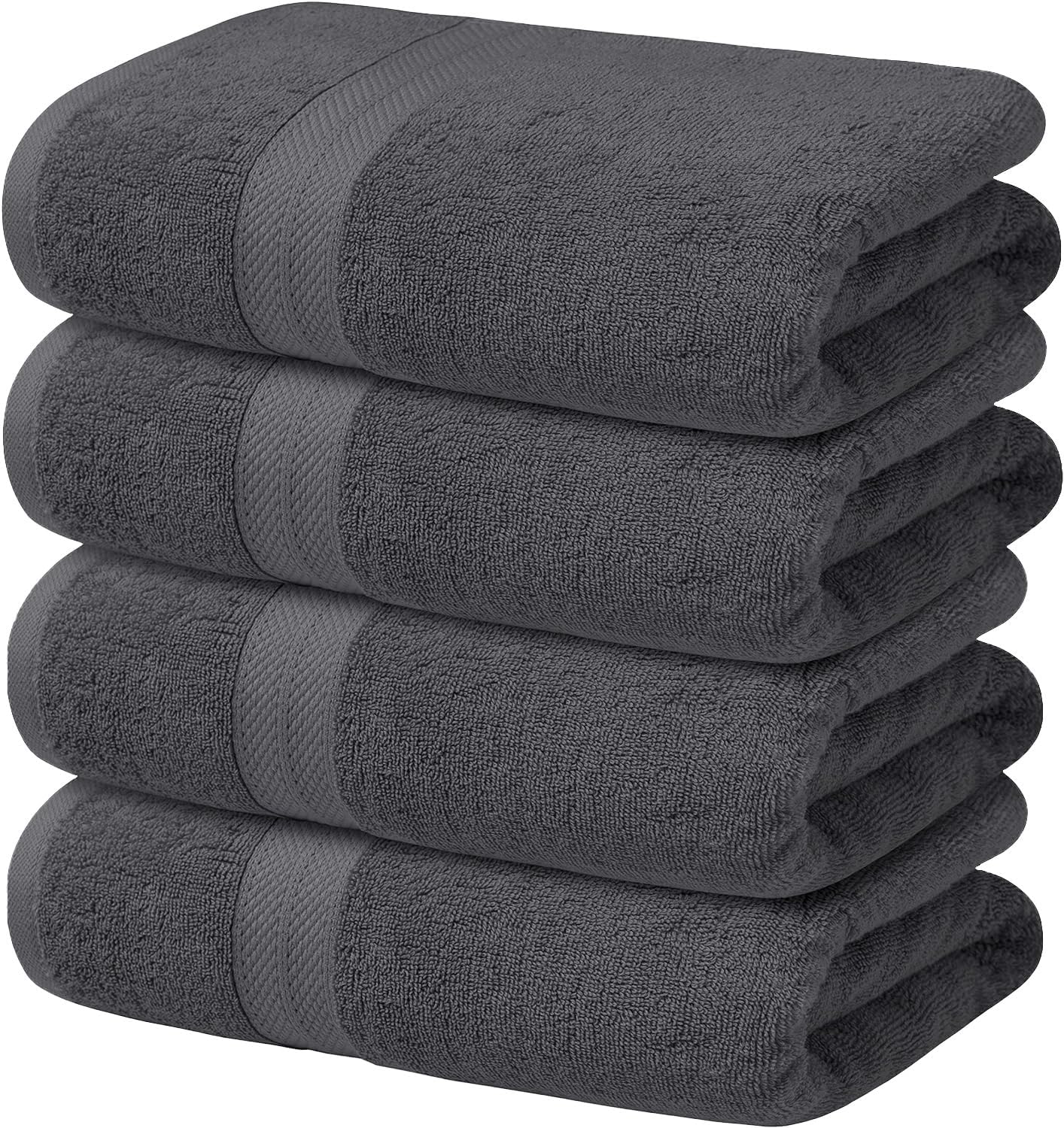 4-Piece Set of 600GSM Bath Sheets - Extra Large and Luxuriously Soft