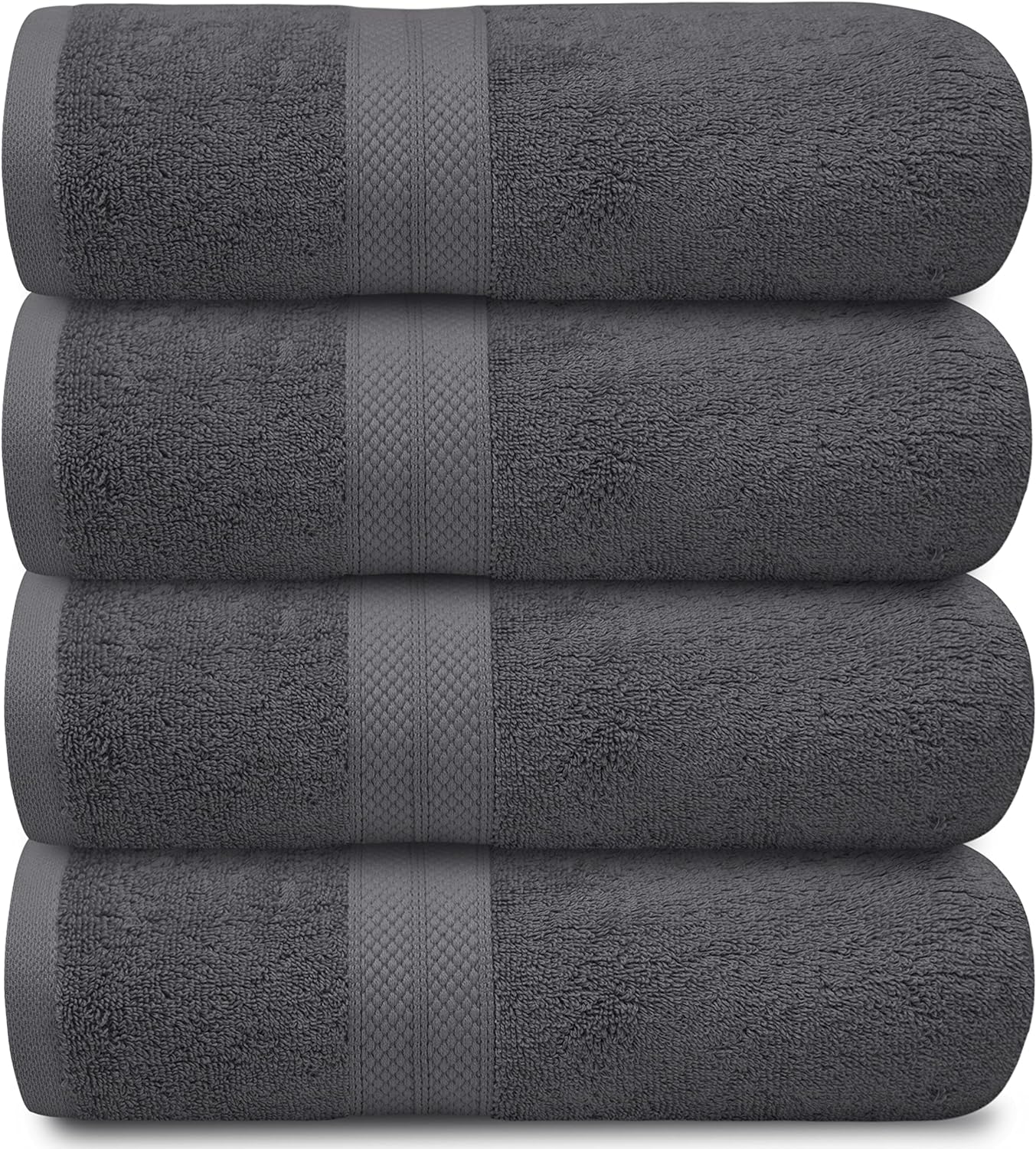 4-Piece Set of 600GSM Bath Sheets - Extra Large and Luxuriously Soft