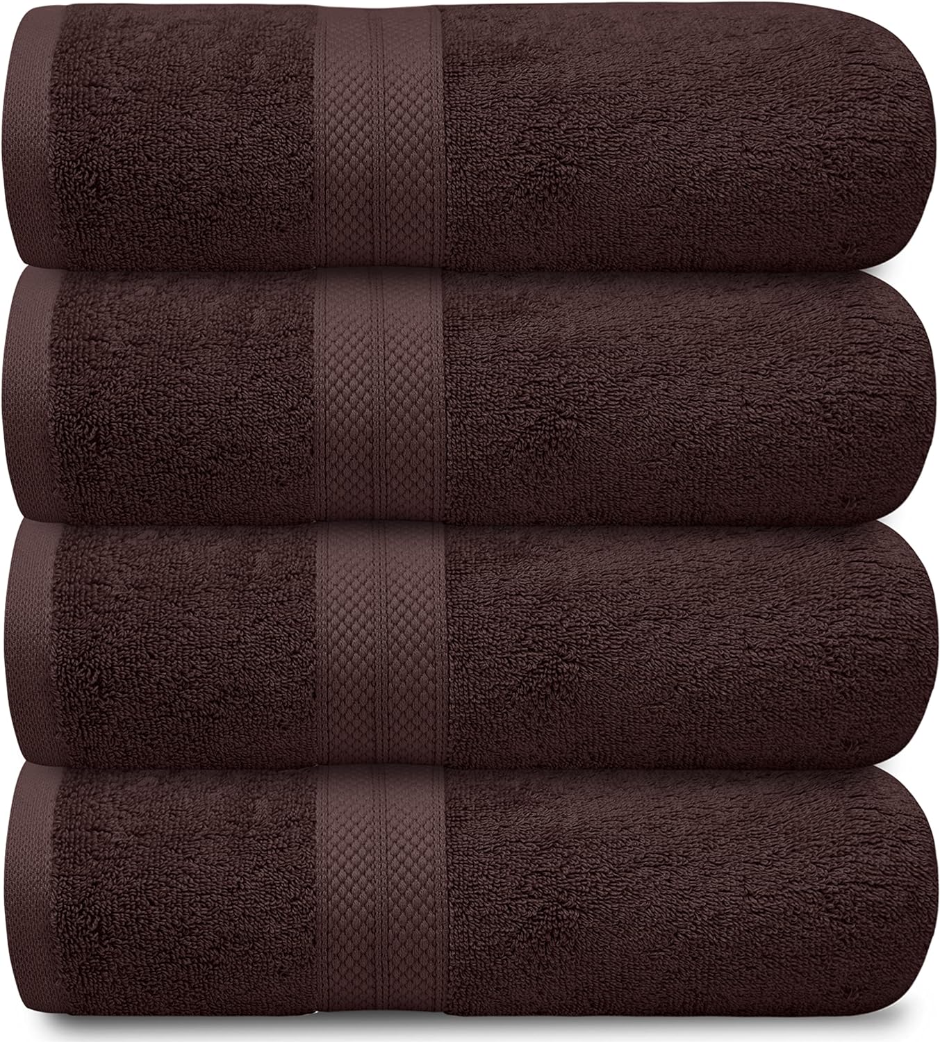 4-Piece Set of 600GSM Bath Sheets - Extra Large and Luxuriously Soft