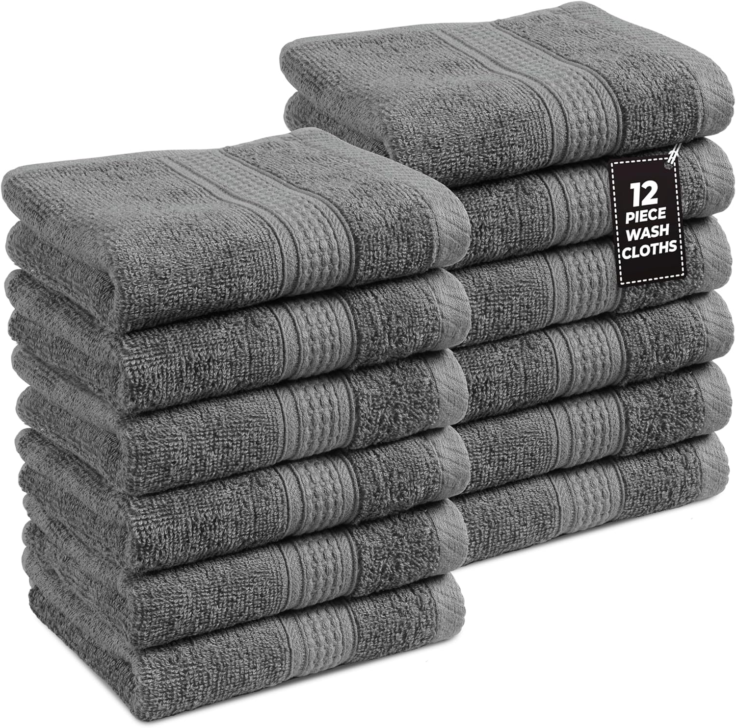 24x Face Cloths Flannels 100 Egyptian Cotton Washcloth Hotel Quality Towelsbay