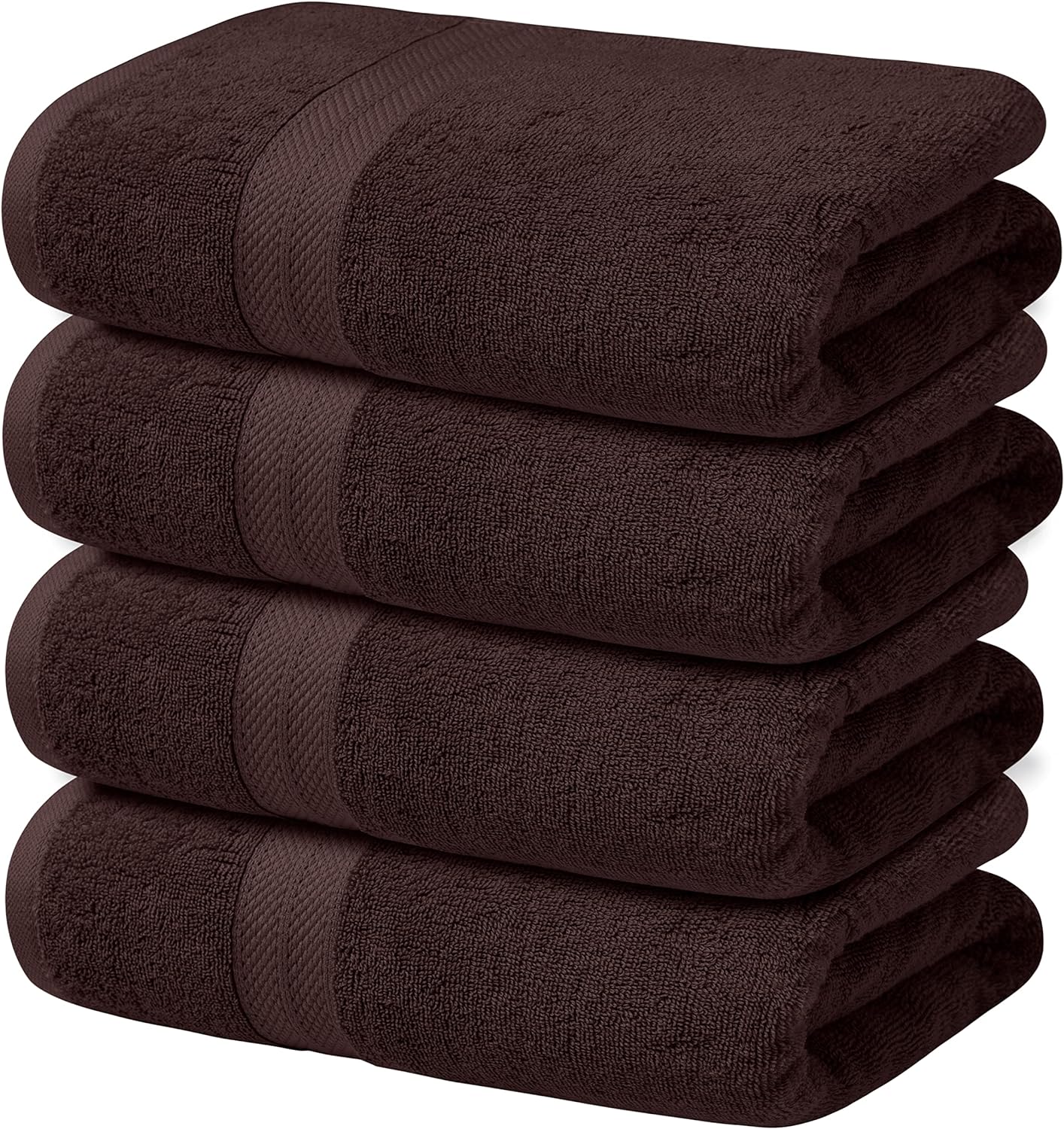 4-Piece Set of 600GSM Bath Sheets - Extra Large and Luxuriously Soft