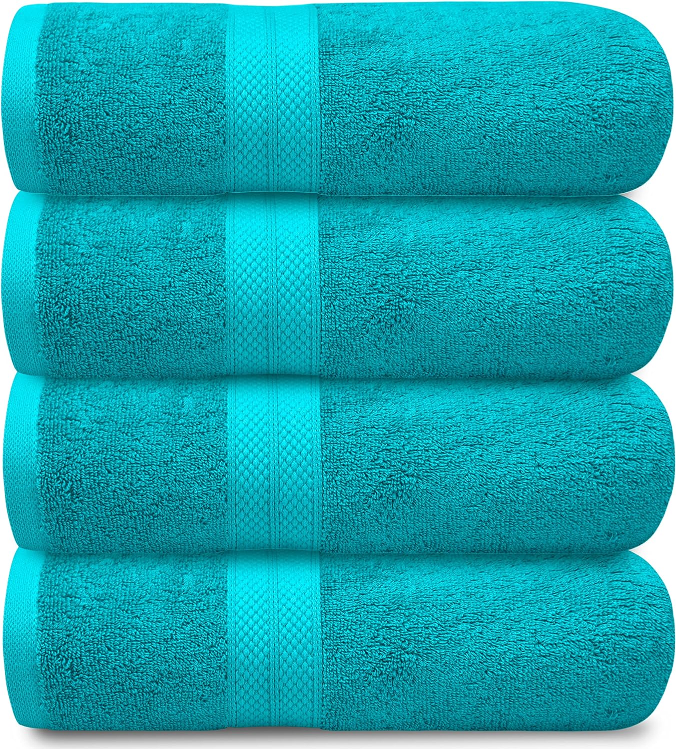 4-Piece Set of 600GSM Bath Sheets - Extra Large and Luxuriously Soft