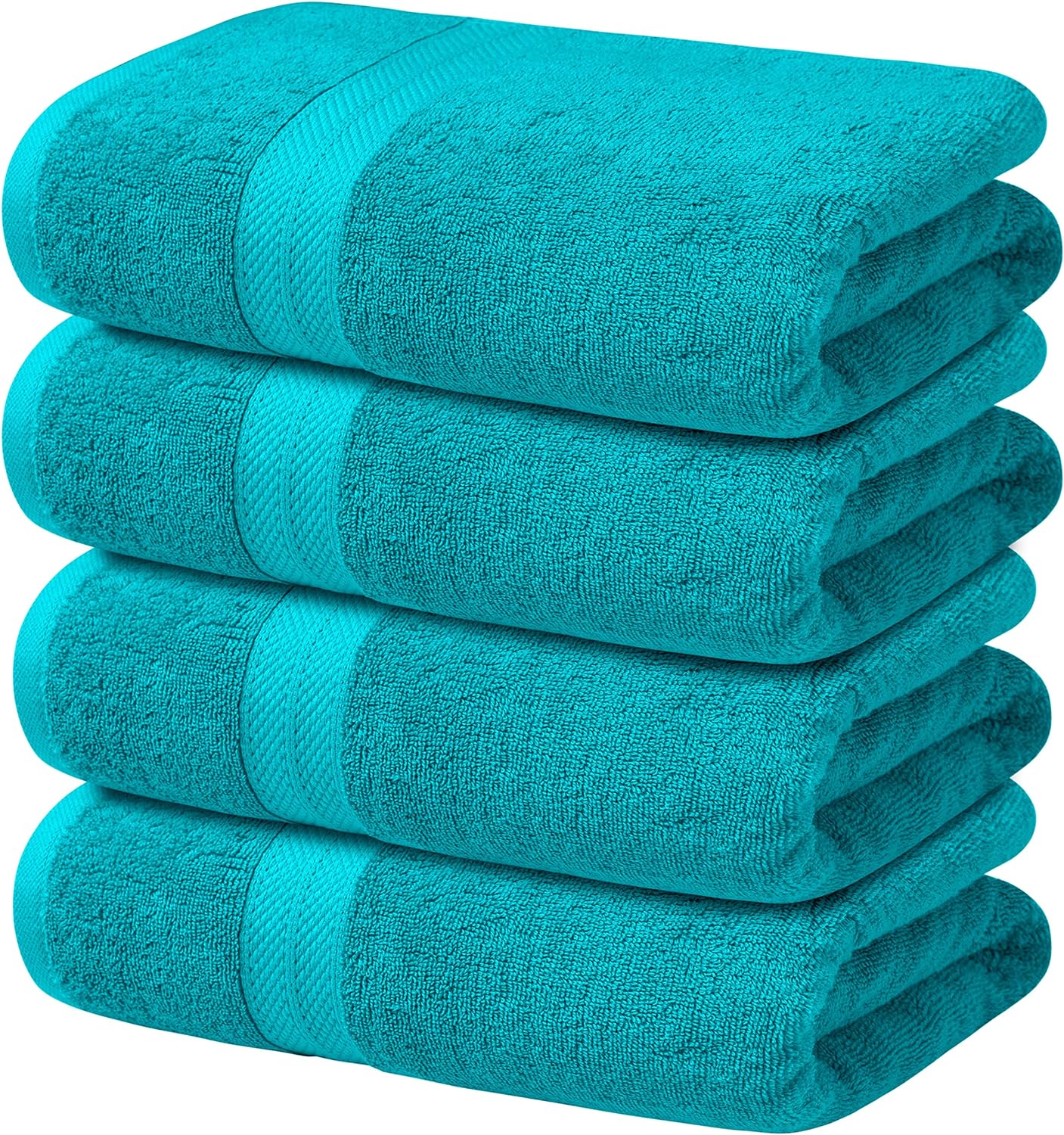 4-Piece Set of 600GSM Bath Sheets - Extra Large and Luxuriously Soft