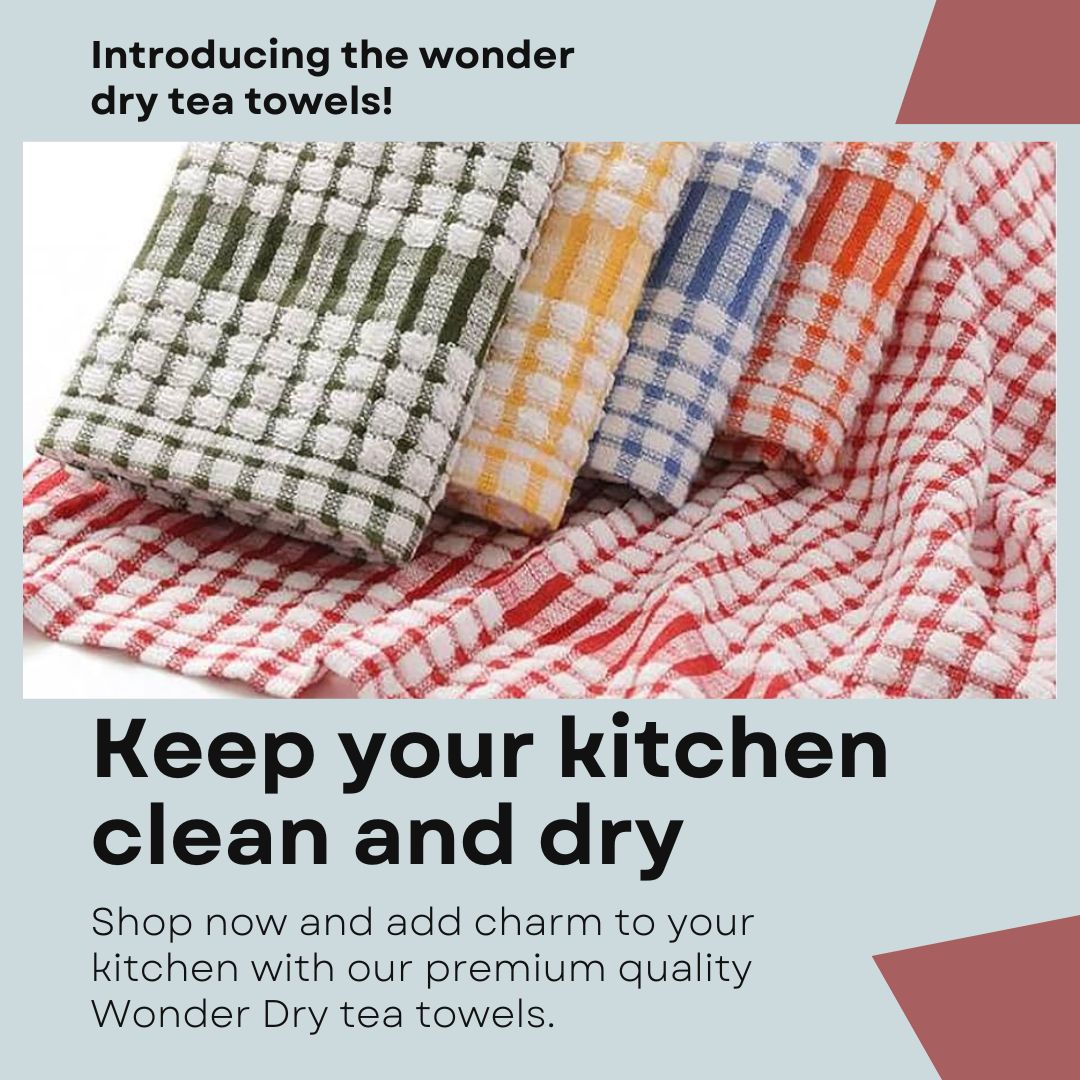 Keep Your Kitchen Clean And Dry With Wonder Dry Tea Towels