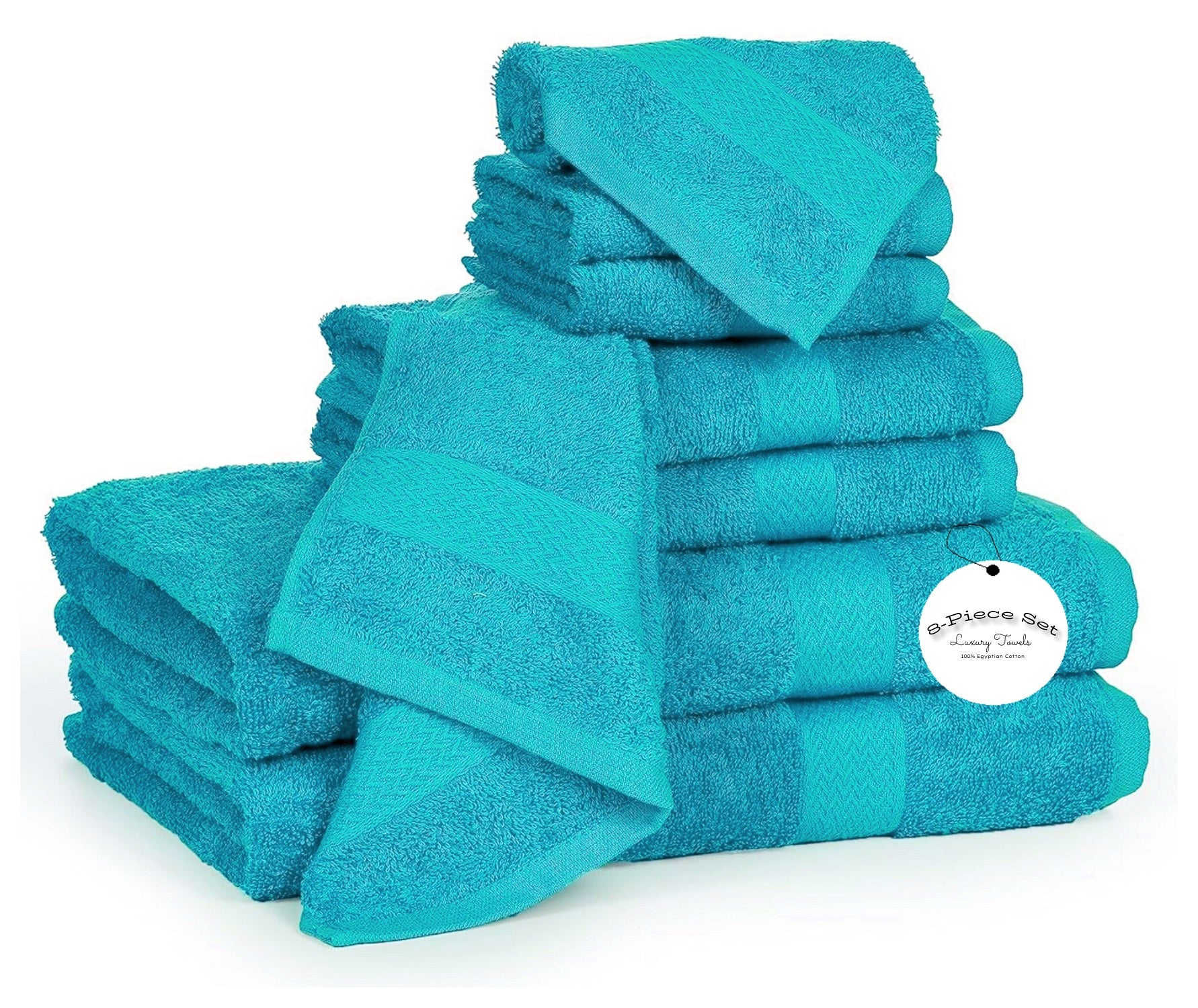 8 Piece Towels Bale Set Super Soft & Absorbent for Multipurpose use