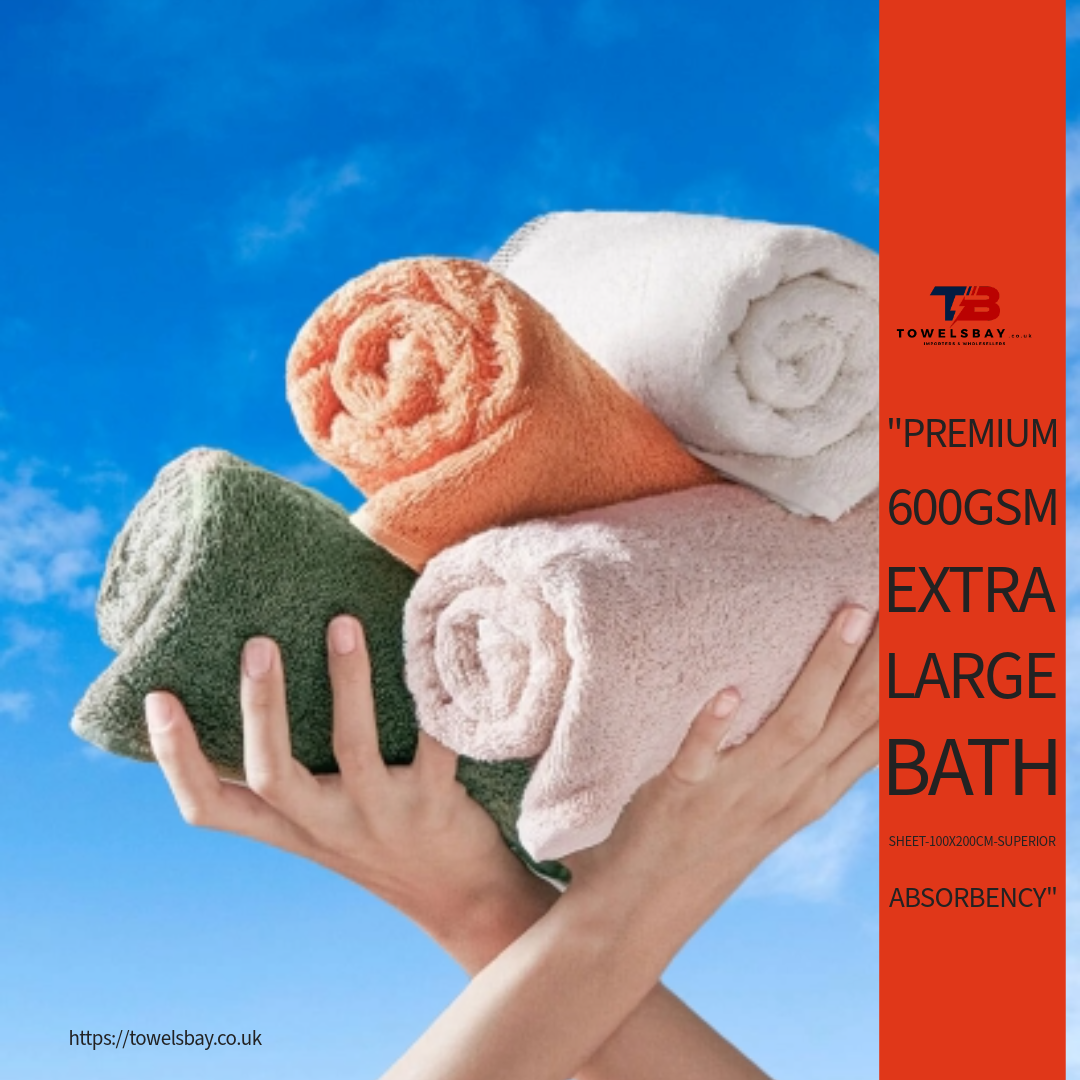 600GSM Extra Large Bath Sheet-100x200cm