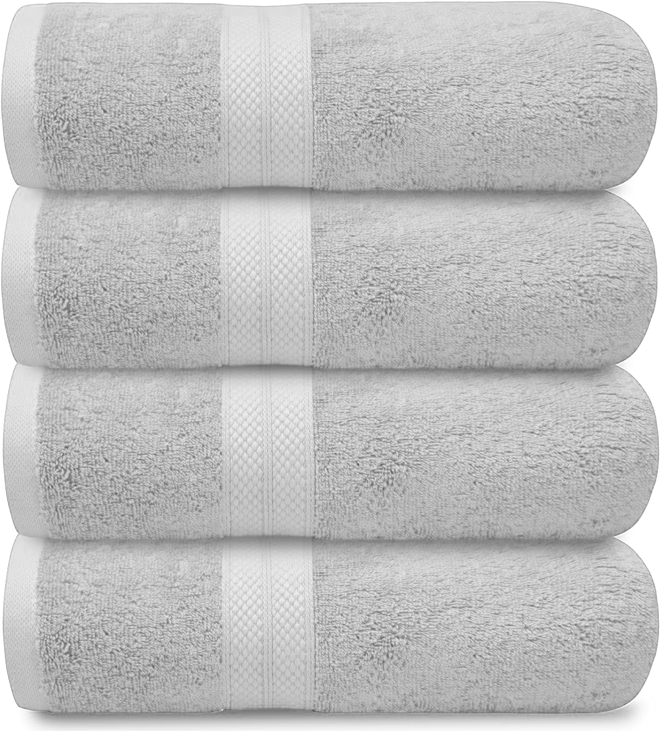 4-Piece Set of 600GSM Bath Sheets - Extra Large and Luxuriously Soft