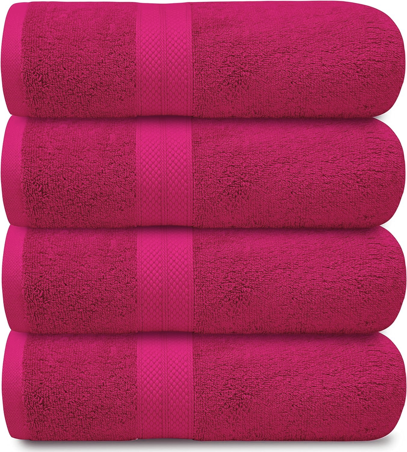 4-Piece Set of 600GSM Bath Sheets - Extra Large and Luxuriously Soft