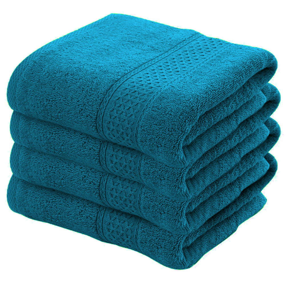 4X Bath Sheets Towels  75 X 150 cm 100% Egyptian Cotton Big Bathroom Towels 500GSM Towels