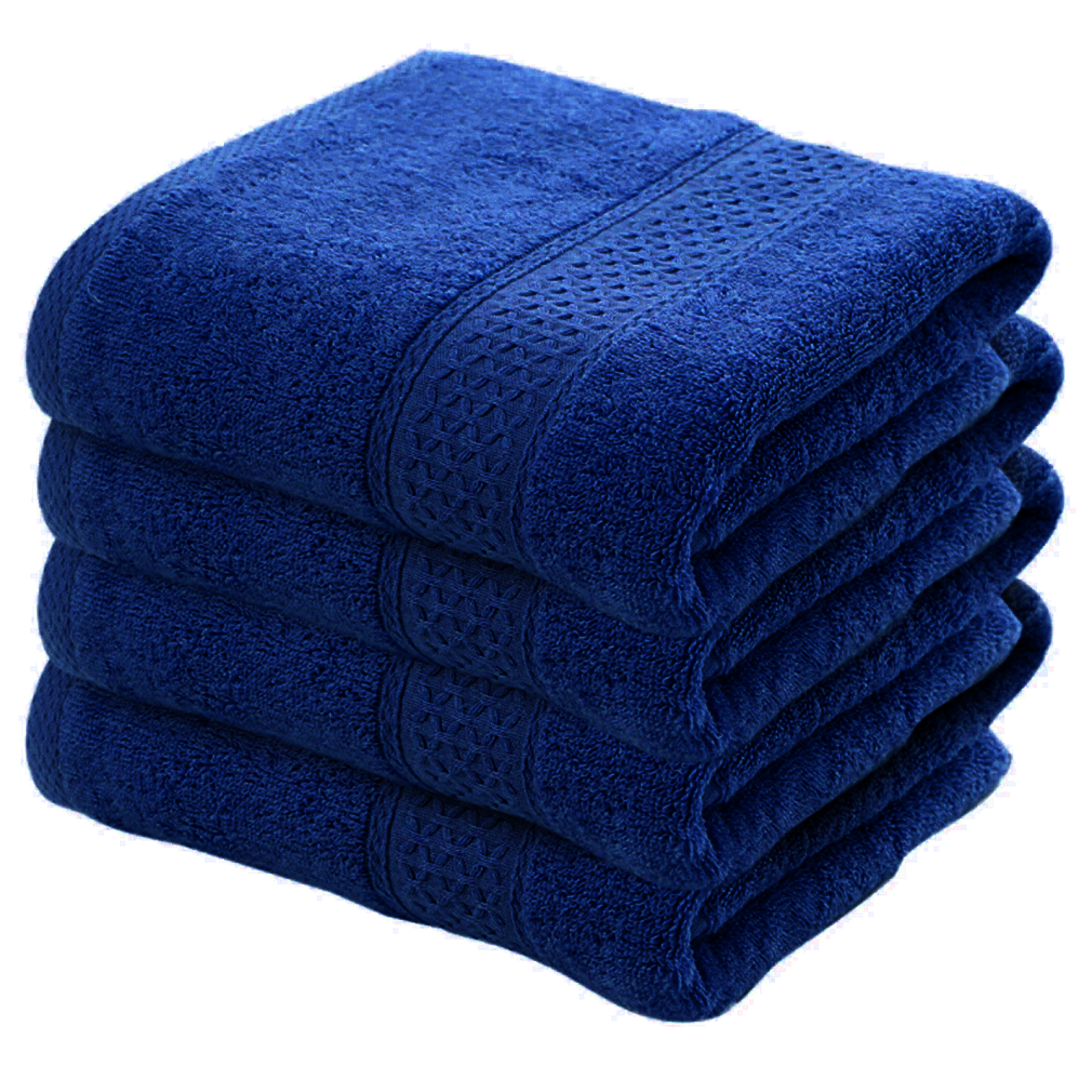 4X Bath Sheets Towels  75 X 150 cm 100% Egyptian Cotton Big Bathroom Towels 500GSM Towels