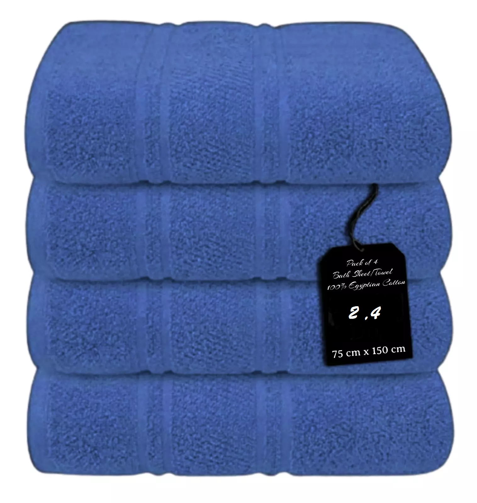 4X Large Bath Towels 75 x 150 cm 100% Egyptian Cotton Bath Sheets Towels 500GSM - Towelsbay