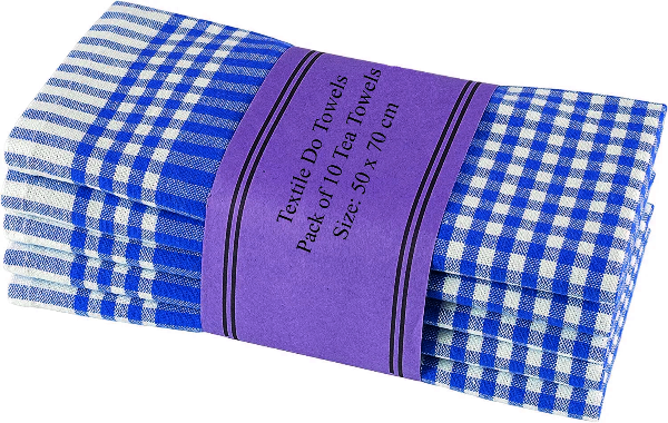 100% Cotton Terry Kitchen Towels Checkered Designed