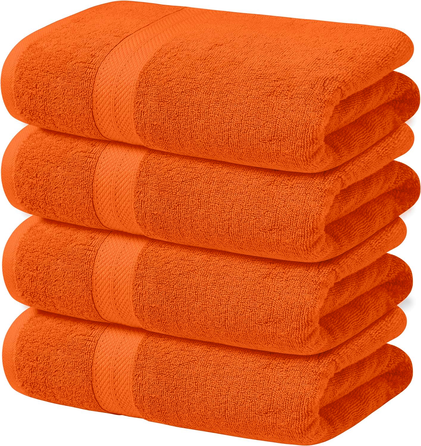 4-Piece Set of 600GSM Bath Sheets - Extra Large and Luxuriously Soft