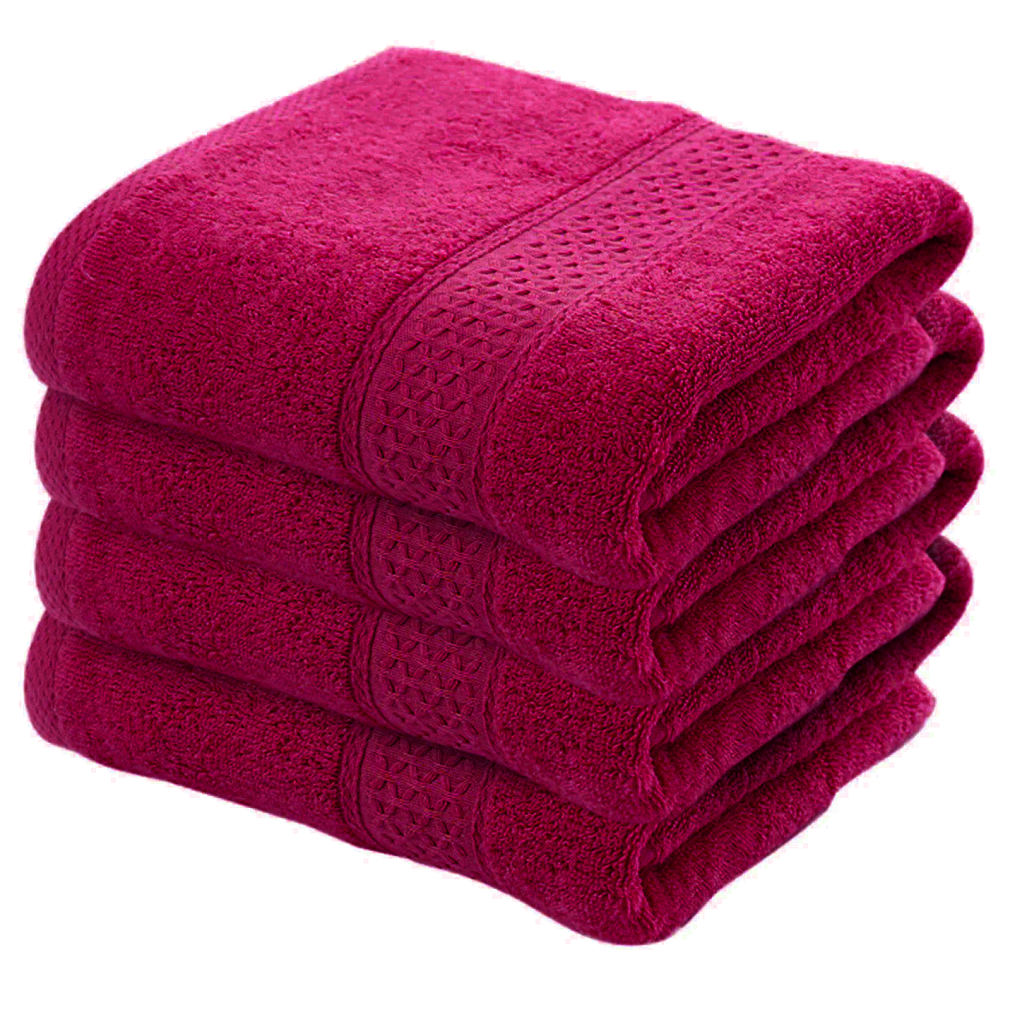 4X Bath Sheets Towels  75 X 150 cm 100% Egyptian Cotton Big Bathroom Towels 500GSM Towels