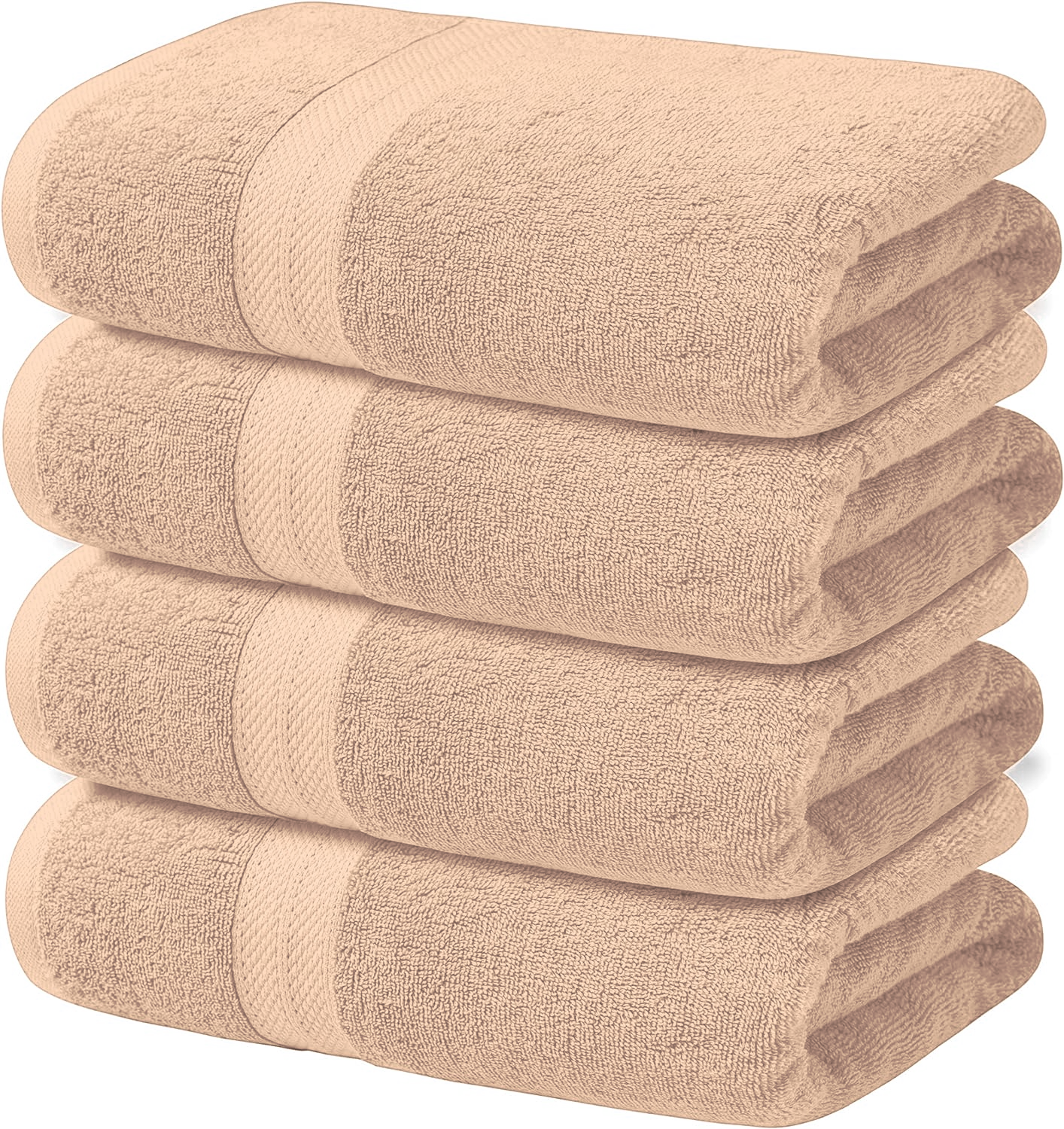 4-Piece Set of 600GSM Bath Sheets - Extra Large and Luxuriously Soft