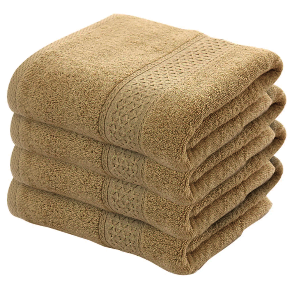 4X Bath Sheets Towels 75 X 150 cm 100% Egyptian Cotton Big Bathroom Towels 500GSM Towels - Towelsbay