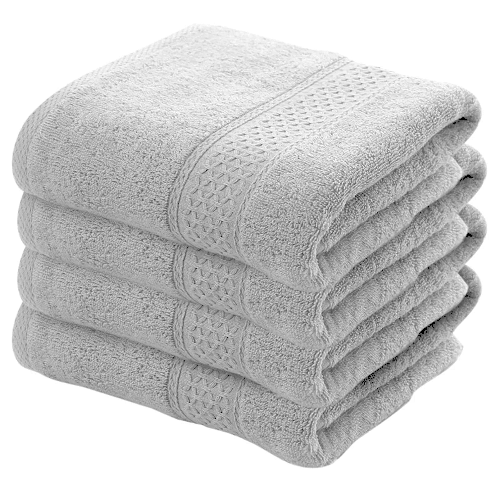 4X Bath Sheets Towels 75 X 150 cm 100% Egyptian Cotton Big Bathroom Towels 500GSM Towels - Towelsbay