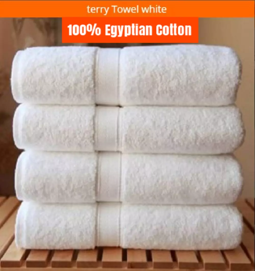 4 X Luxury White Bath Towel 600GSM 100% Egyptian Cotton Hotel Quality Towels