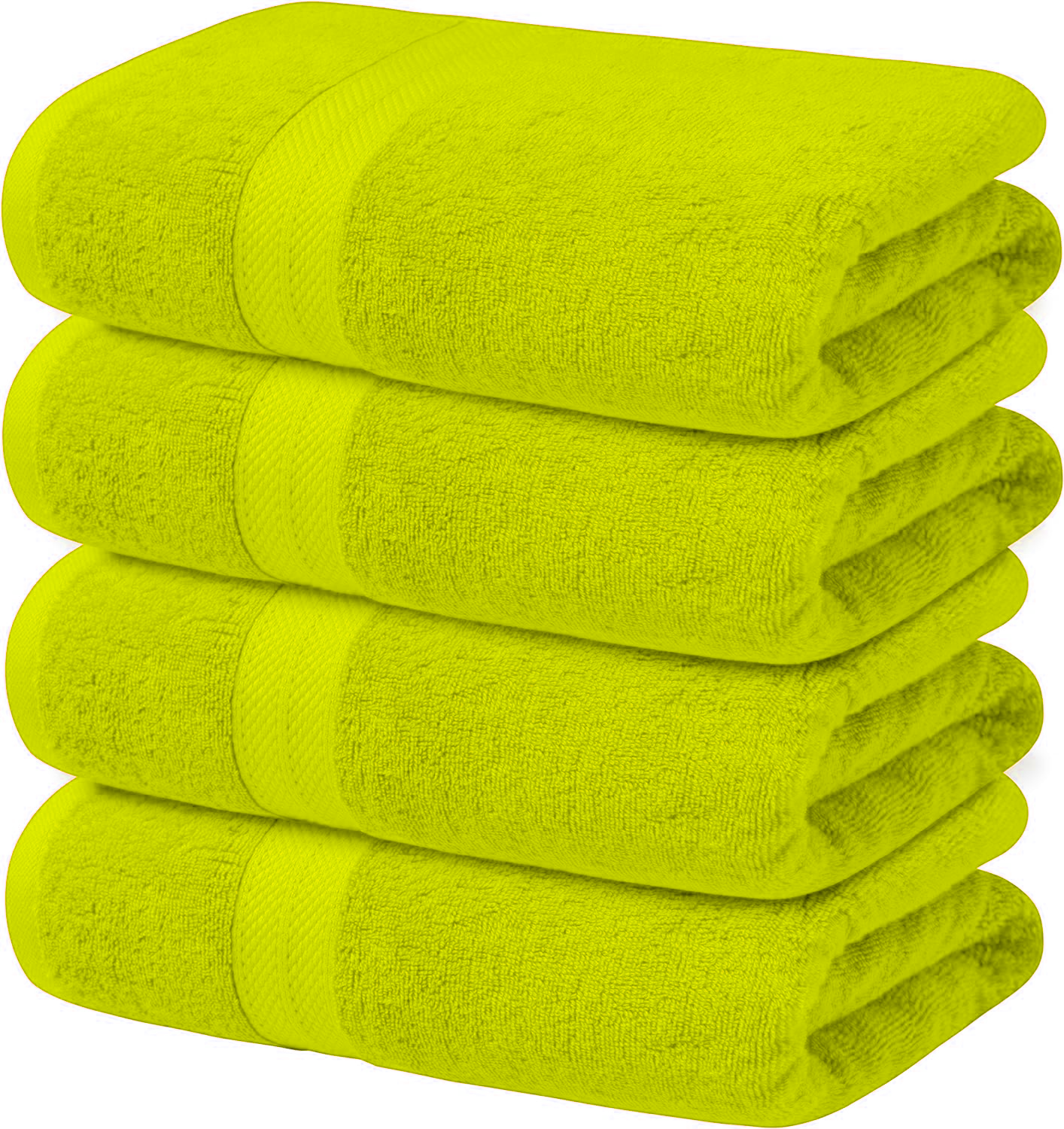 4-Piece Set of 600GSM Bath Sheets - Extra Large and Luxuriously Soft