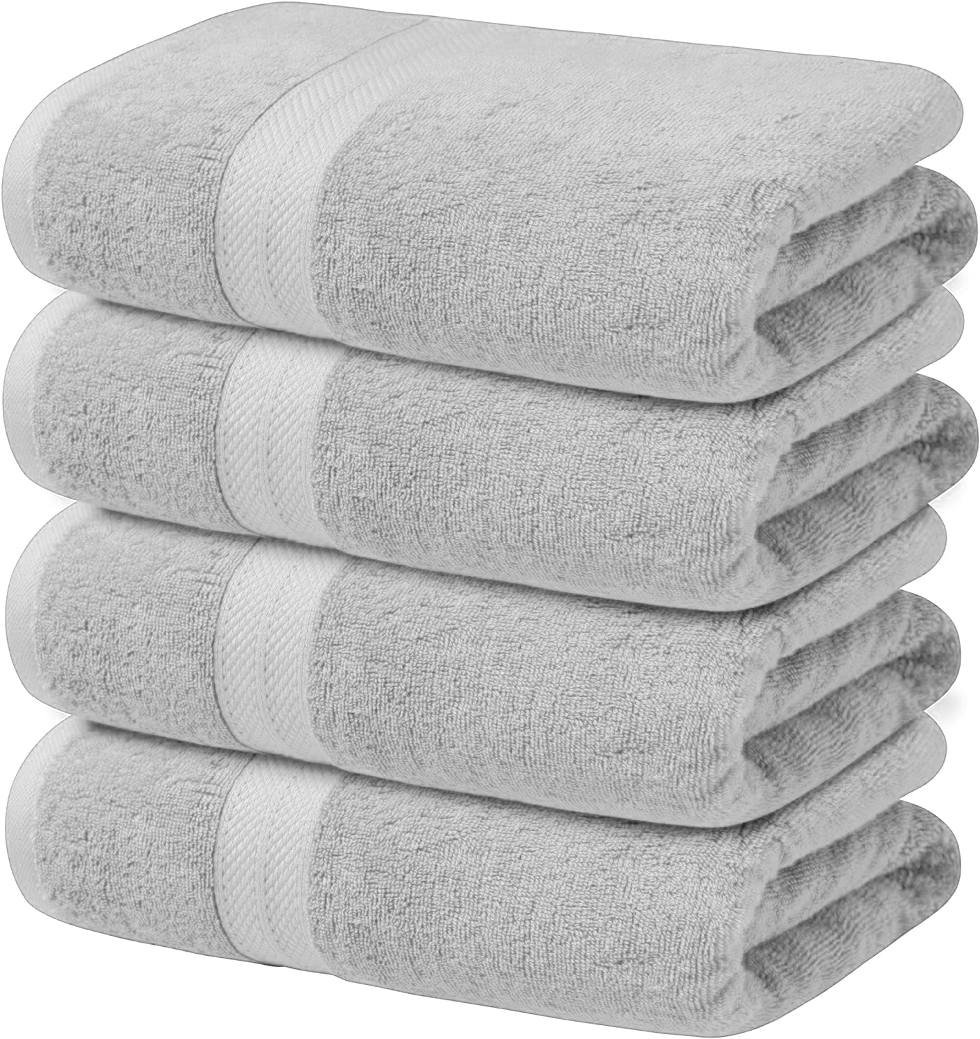 4-Piece Set of 600GSM Bath Sheets - Extra Large and Luxuriously Soft