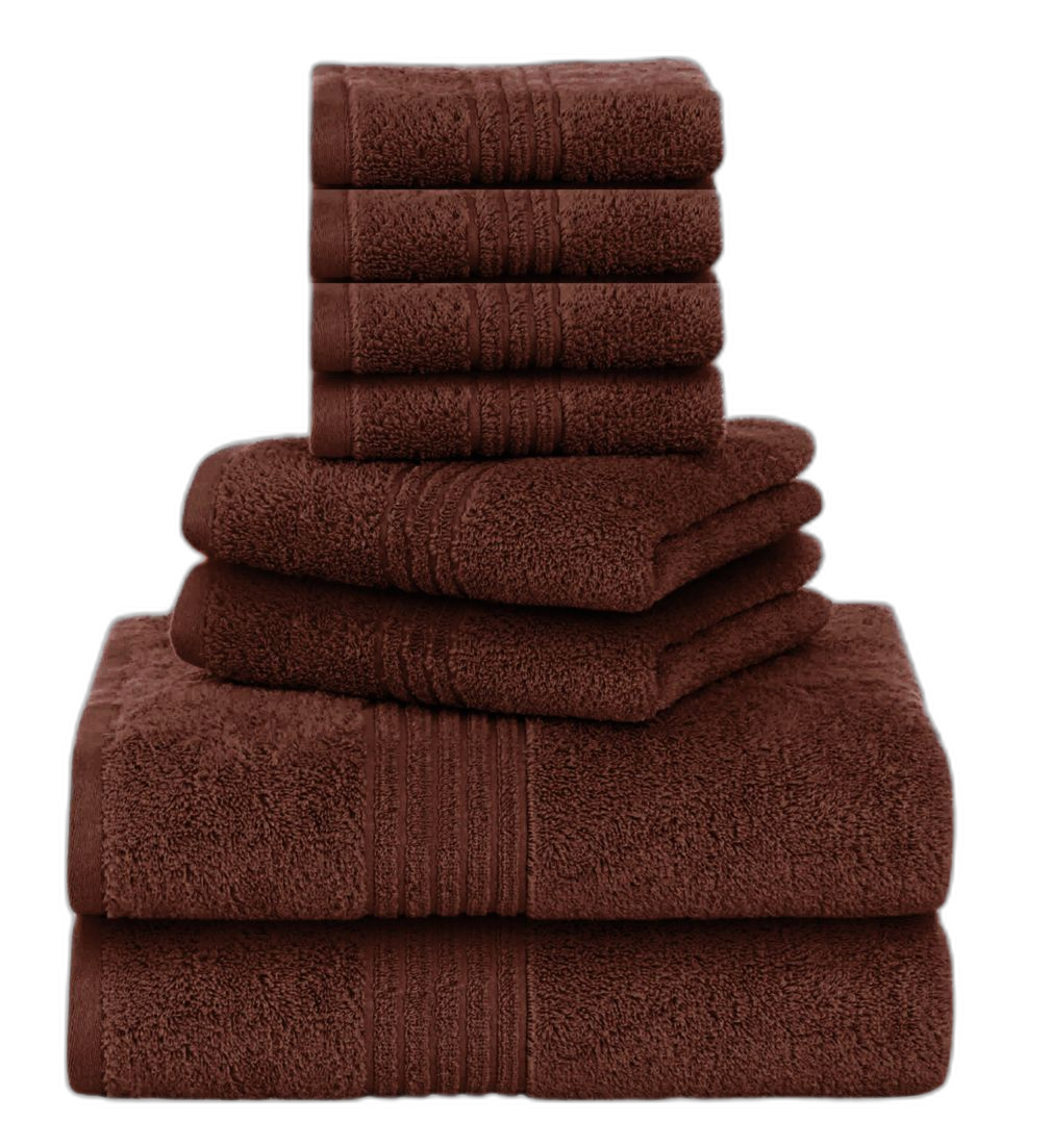 8 Pcs Towel Bale Set 100% Egyptian Cotton Bathroom Face Hand Bath Towels 500 GSM