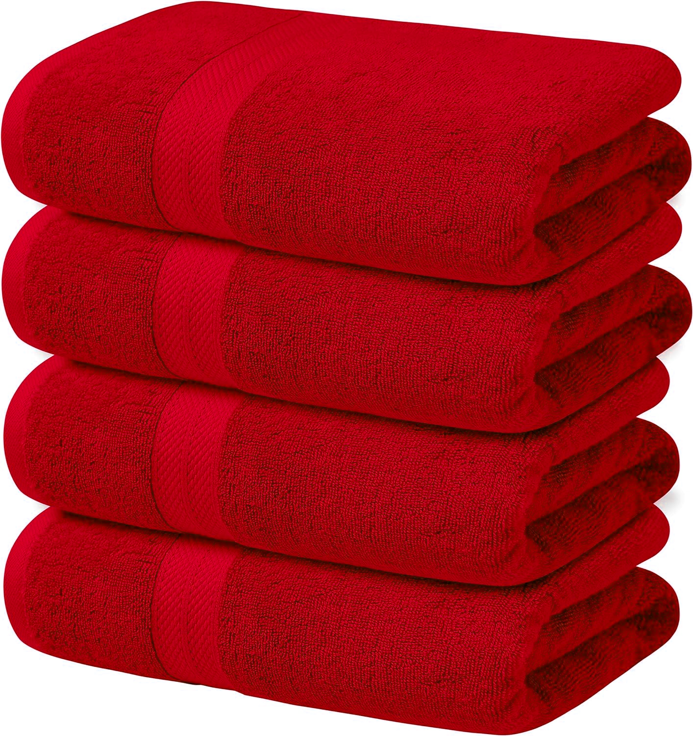 4-Piece Set of 600GSM Bath Sheets - Extra Large and Luxuriously Soft