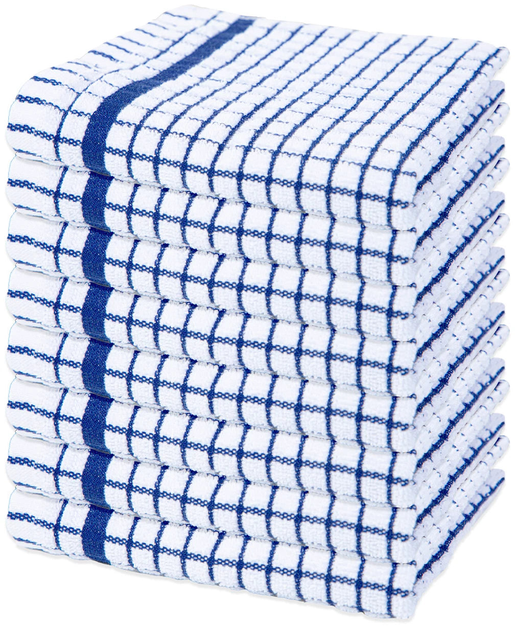 100X Extra Large Terry Tea Towels Check Design 100% Egyptian Cotton Kitchen Towels