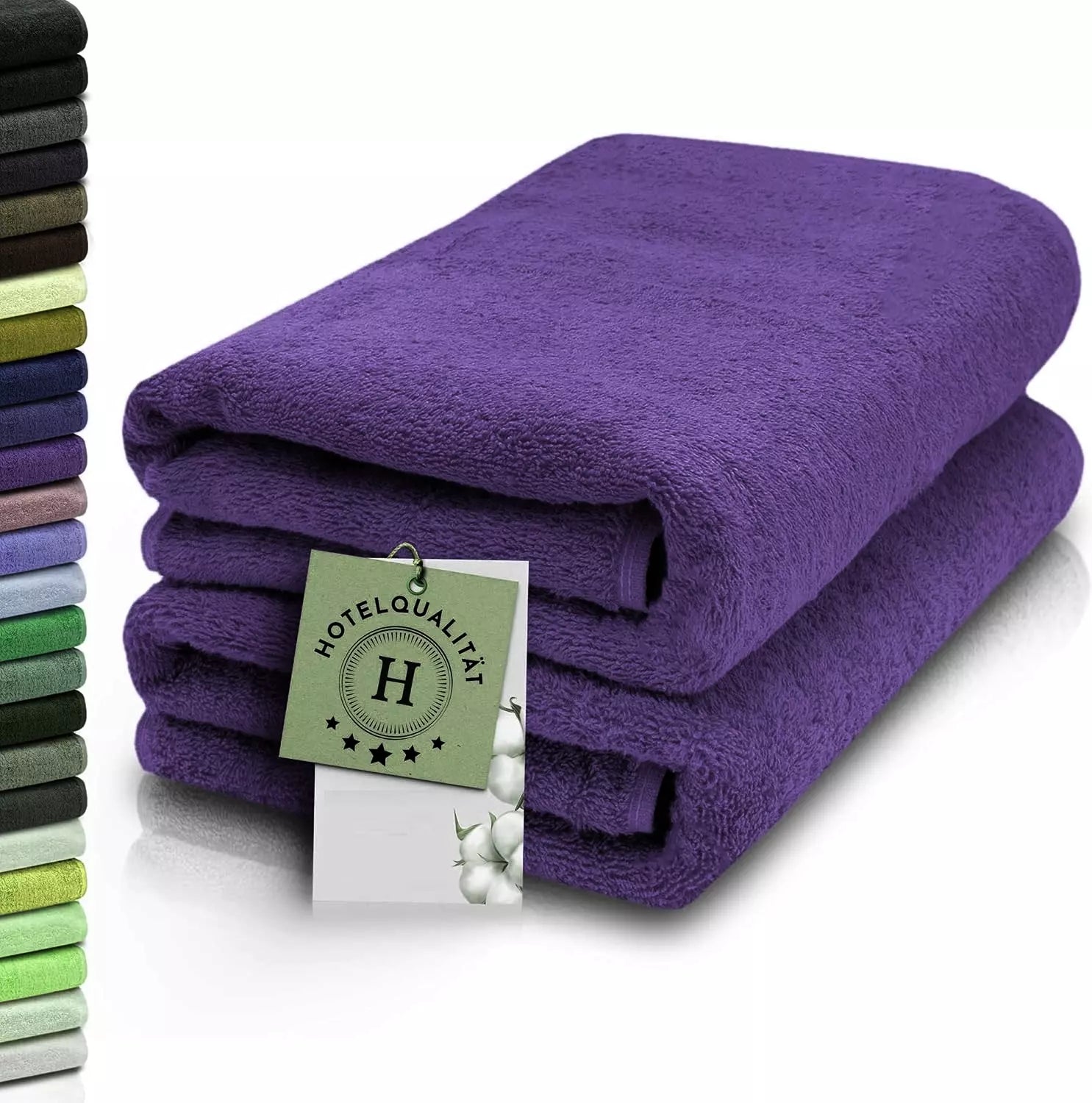 Extra Absorbent Large Bath Sheets - 2 Pack Cotton Towels