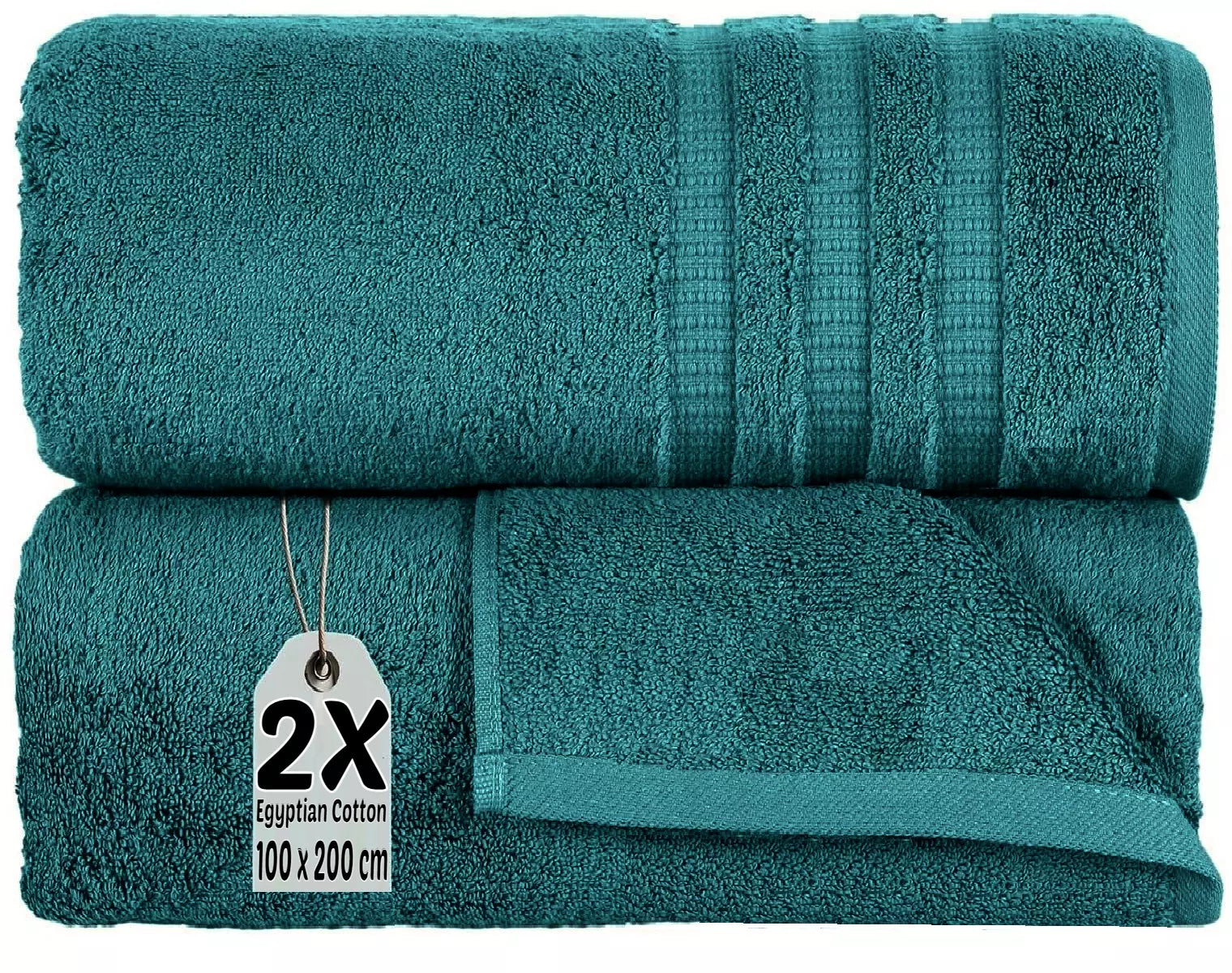 Soft & Durable Jumbo Bath Sheets - 100% Cotton Set