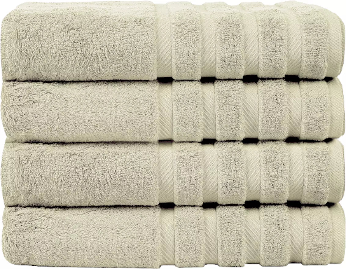 Pack of 4 - XL Giant Bath Towels, 100% Egyptian Cotton, 85 x 165 cm