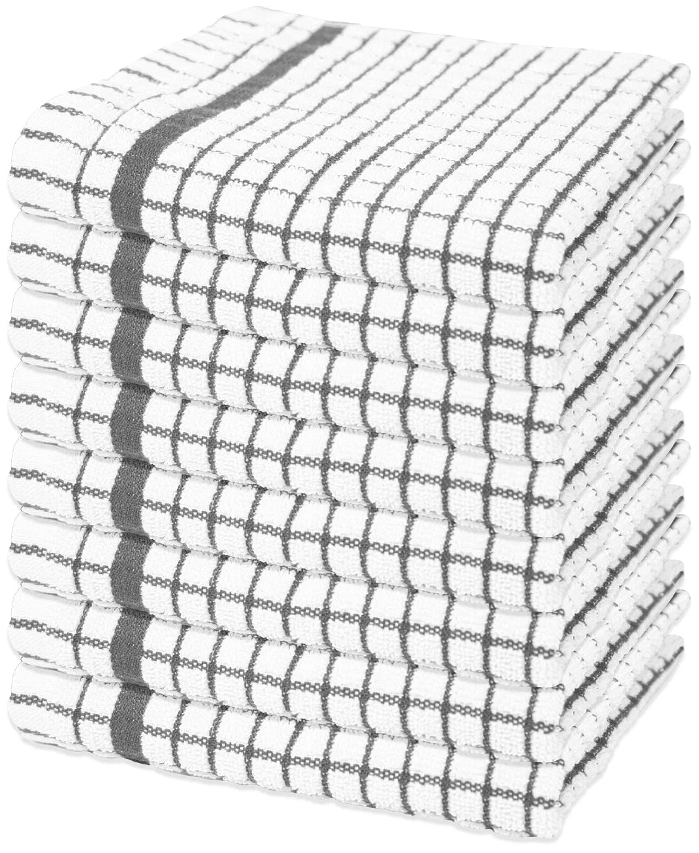 100X Extra Large Terry Tea Towels Check Design 100% Egyptian Cotton Kitchen Towels
