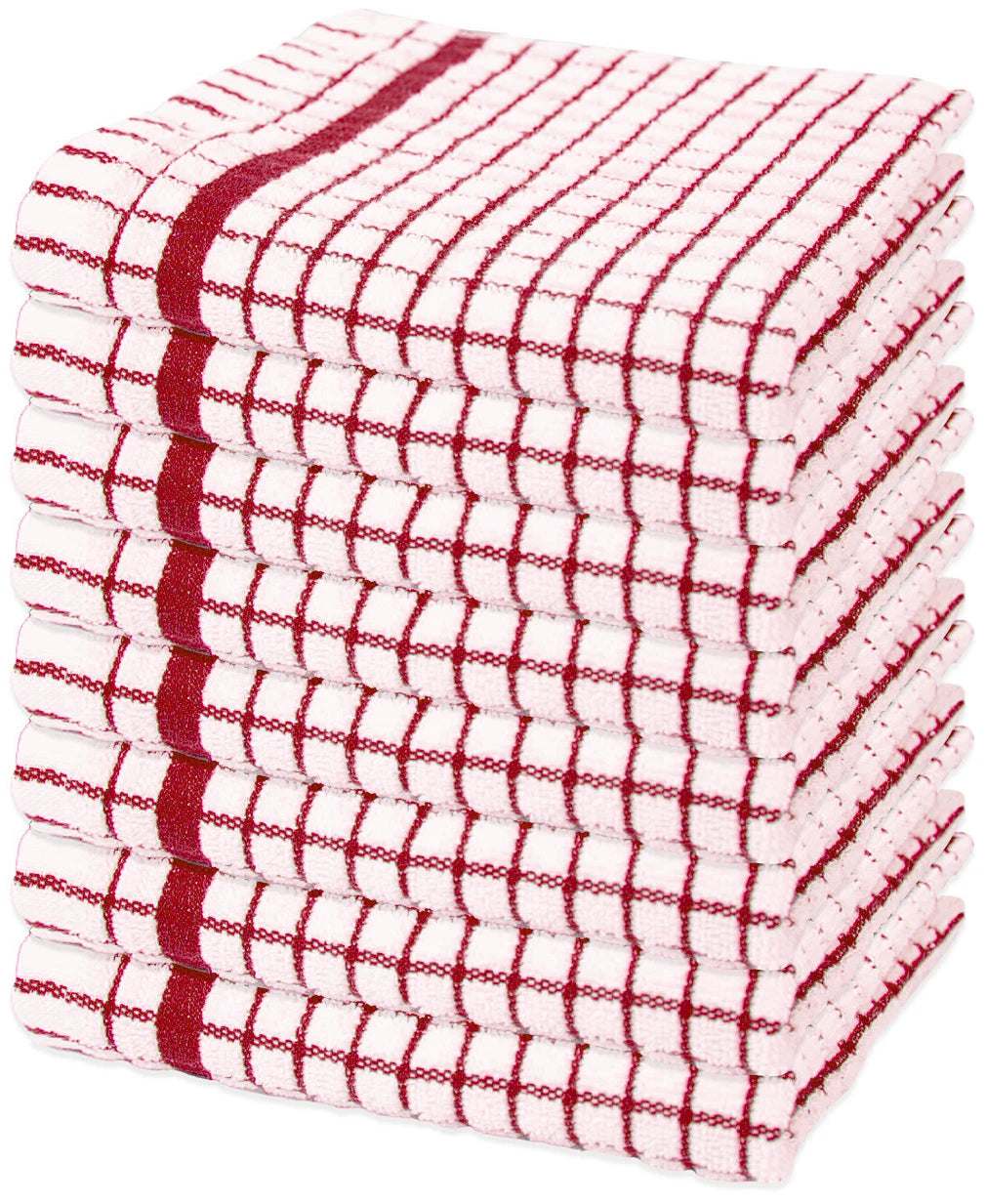 100X Extra Large Terry Tea Towels Check Design 100% Egyptian Cotton Kitchen Towels