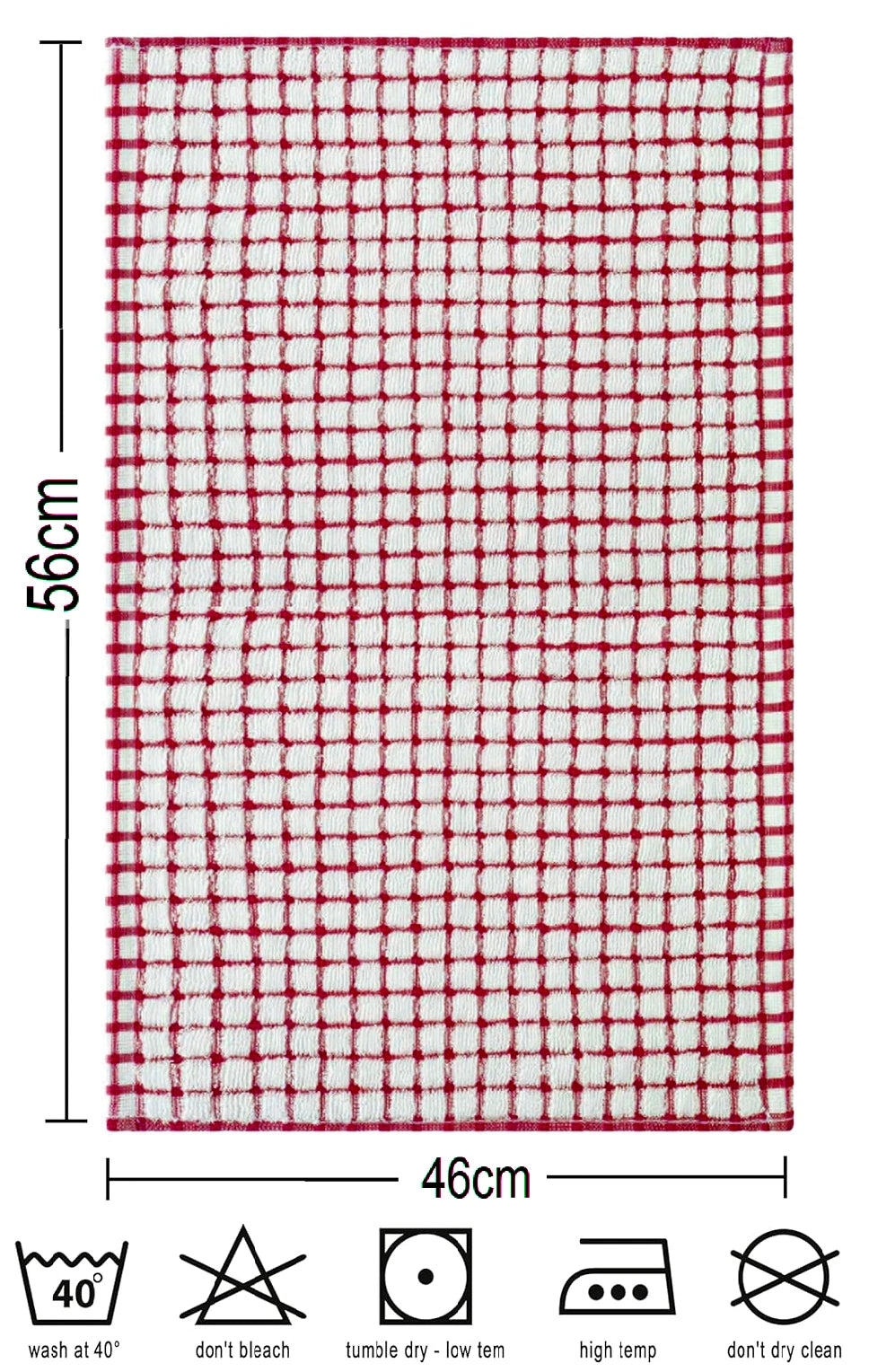100X Extra Large Terry Tea Towels Check Design 100% Egyptian Cotton Kitchen Towels