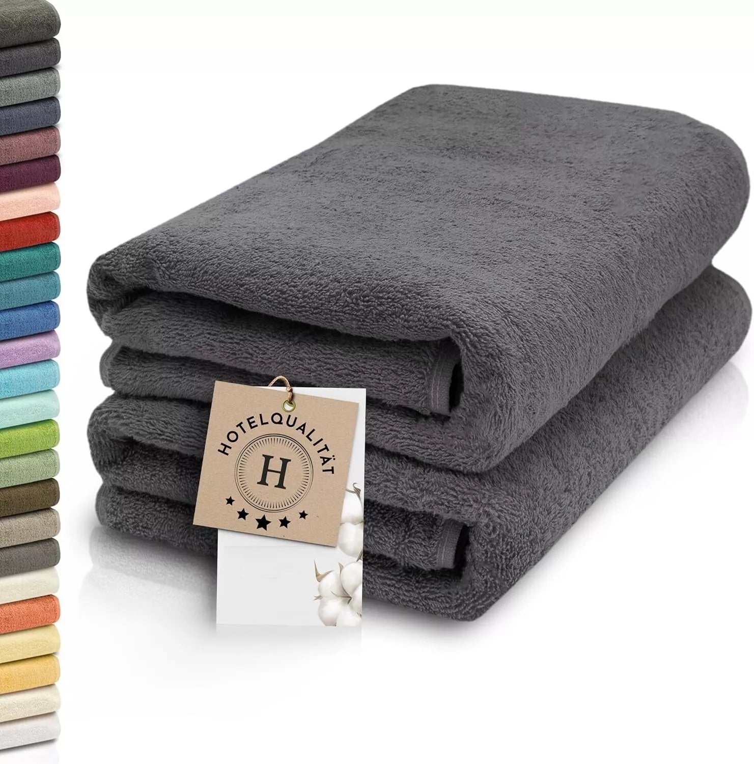 Luxury 2-Pack Jumbo Bath Sheets - Super Soft Cotton Towels