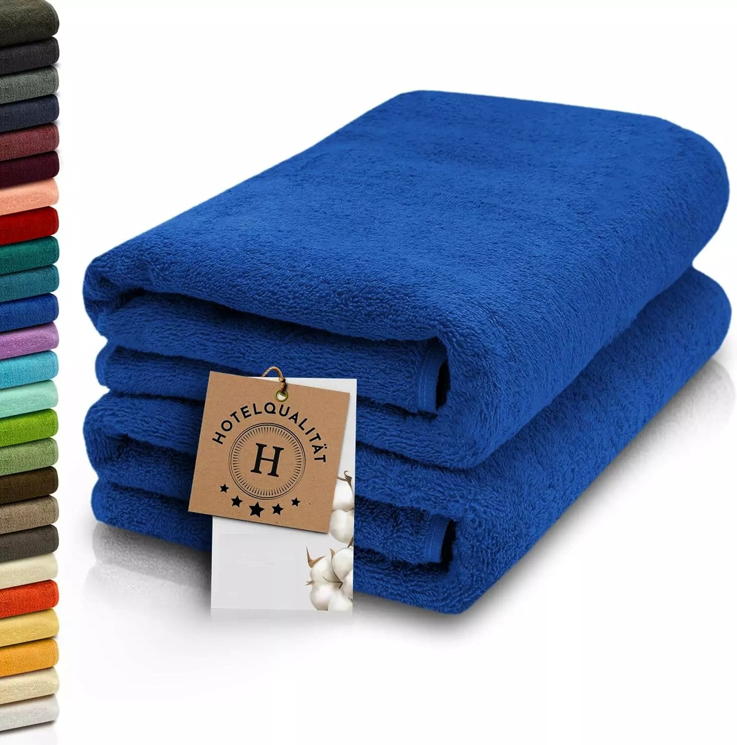 2 X Large Jumbo Bath Sheets - Soft 100% Egyptian Cotton Towels