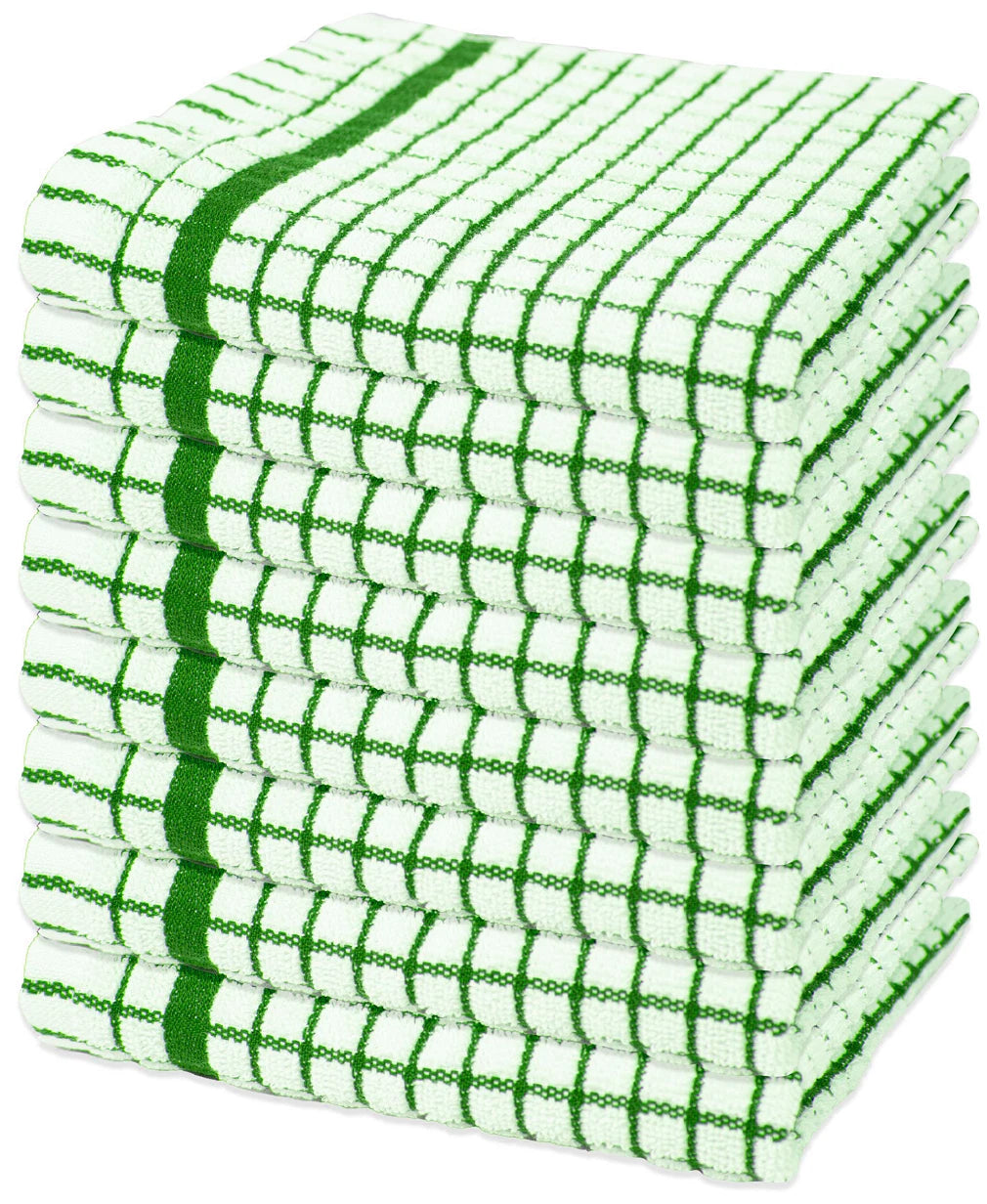 100X Extra Large Terry Tea Towels Check Design 100% Egyptian Cotton Kitchen Towels