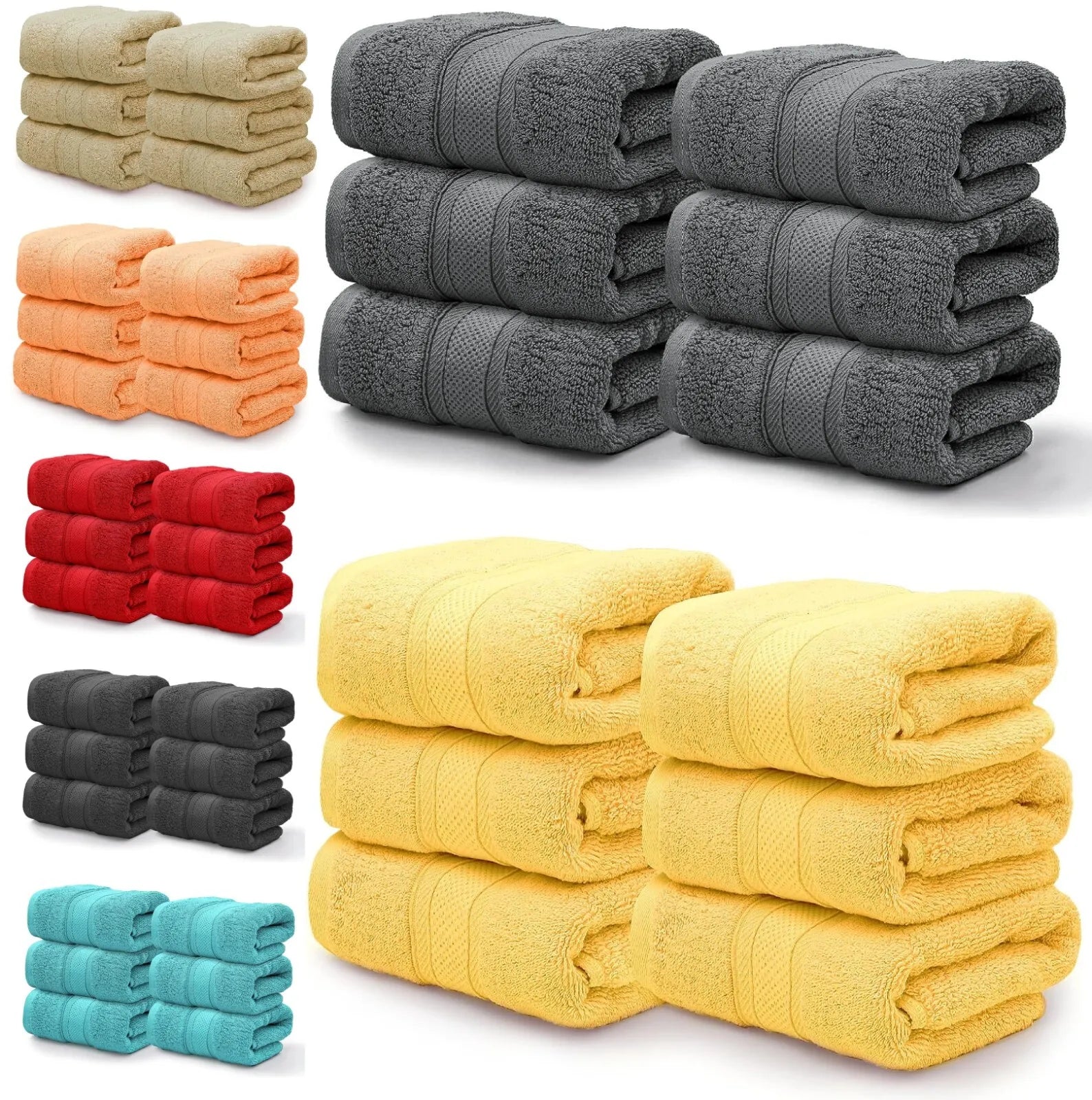 Treat Yourself with 800 GSM Super Soft Egyptian Hand Towel Sets Today!