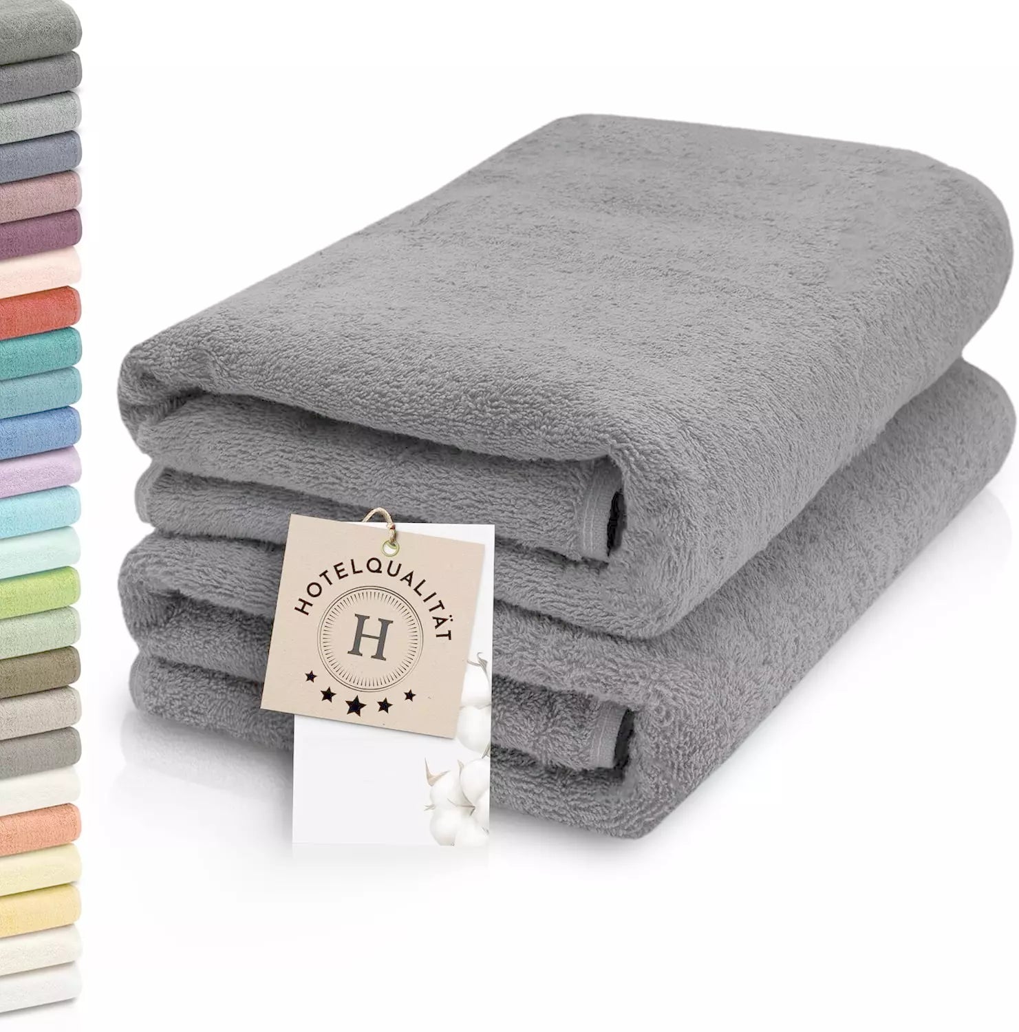 Ultra-Soft Large Jumbo Bath Sheets - 500GSM Cotton Towels