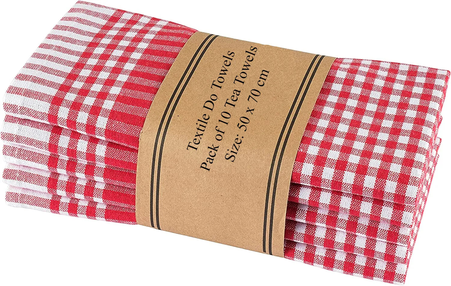 100% Cotton Terry Kitchen Towels Checkered Designed