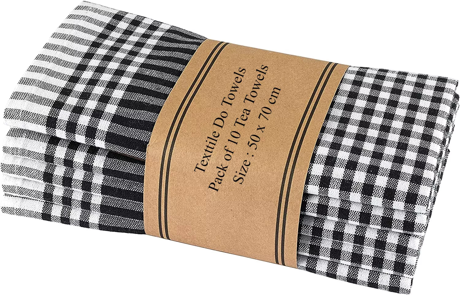 100% Cotton Terry Kitchen Towels Checkered Designed