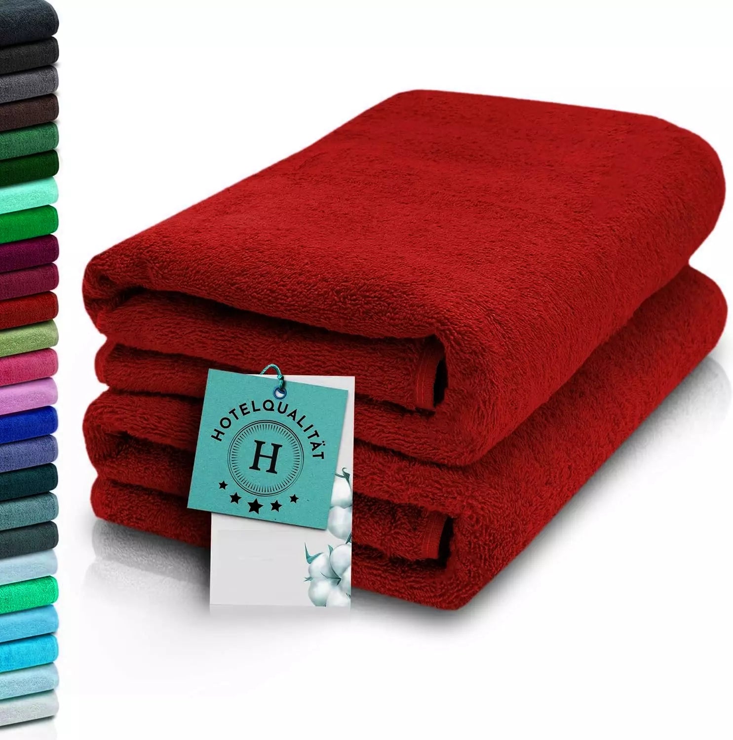 2 X Large Jumbo Bath Sheets 100% Egyptian Cotton Soft Big Bath Towels Set 500GSM