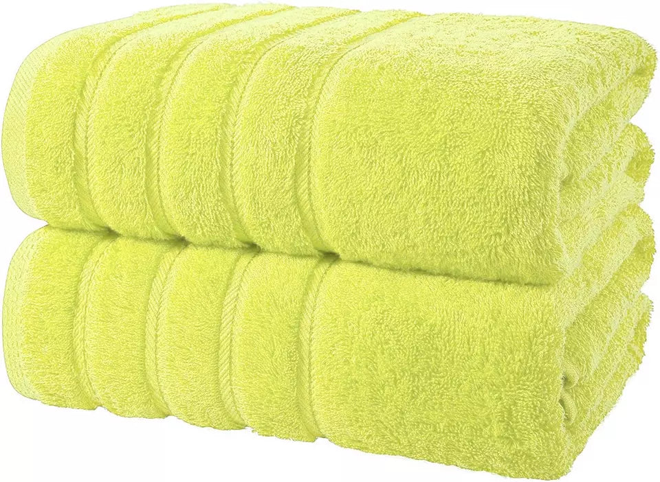 2X Egyptian Cotton Super Jumbo Bath Towels 70 x 140cm