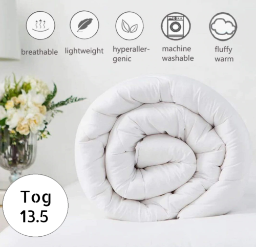 13.5 Tog Duvet King Size - High Quality Soft Fabric