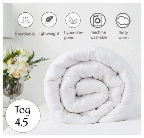 4.5 Tog Luxury High Quality Hollowfibre Soft Duvets